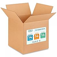 Vista 11 de IDL Packaging Cajas para envío de cartón corrugado cúbicas de 10 pulgadas de largo x 10 pulgadas de ancho x 10 pulgadas de alto (paquete de 5)
