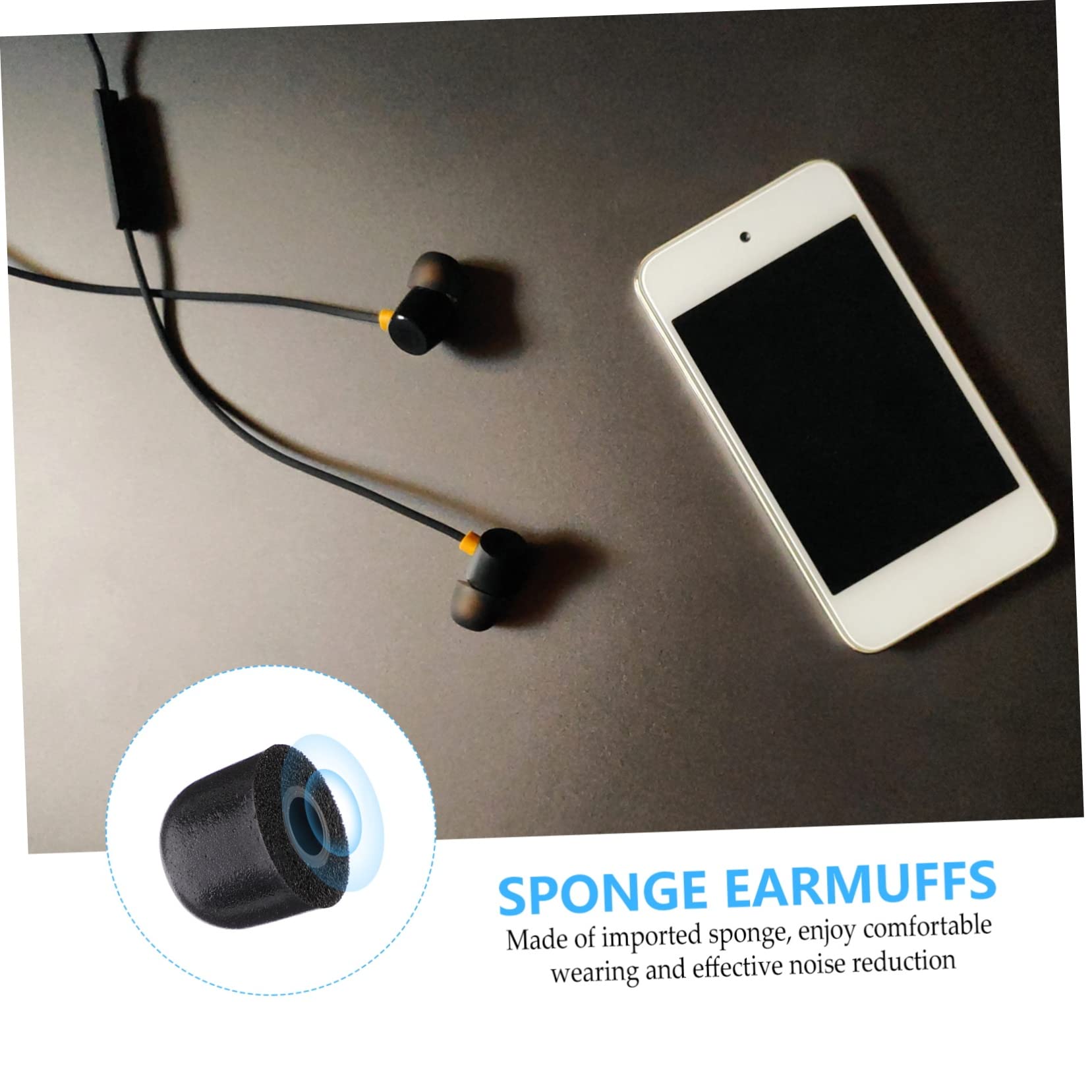 HANABASS 50stücke Memory-Schaum Ohrstöpsel Für-Ear Kopfhörer Ergonomisches Design Für Effektive Geräuschreduzierung Und Optimalen Geeignet Für