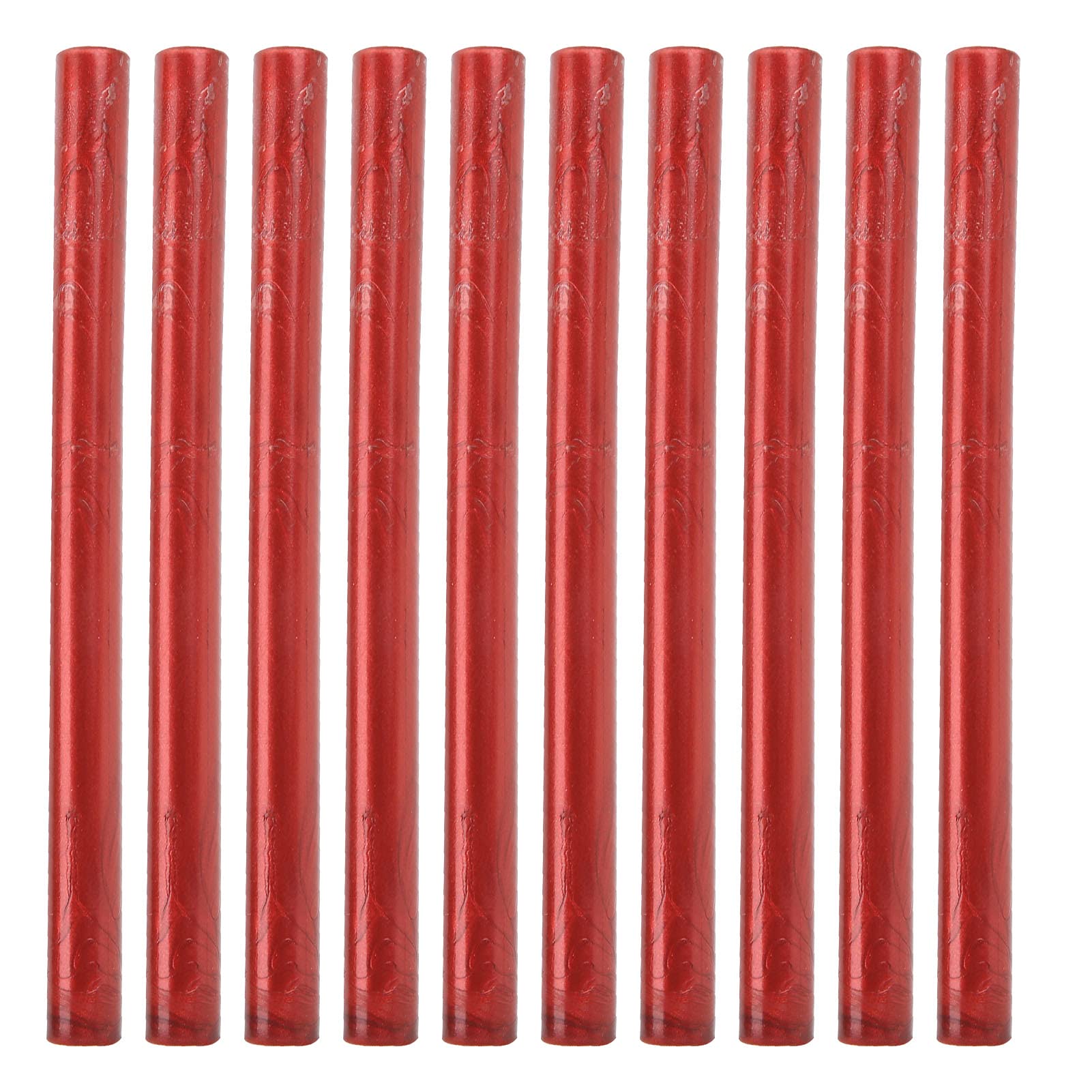 10 Pièces Bâtons de Cire à Cacheter, Pistolet à Colle Bâtons de Cire à Cacheter Vintage Cire Sceau Timbre Lettre Parfait pour Cartes Enveloppes Vin Emballage Cadeau(rouge