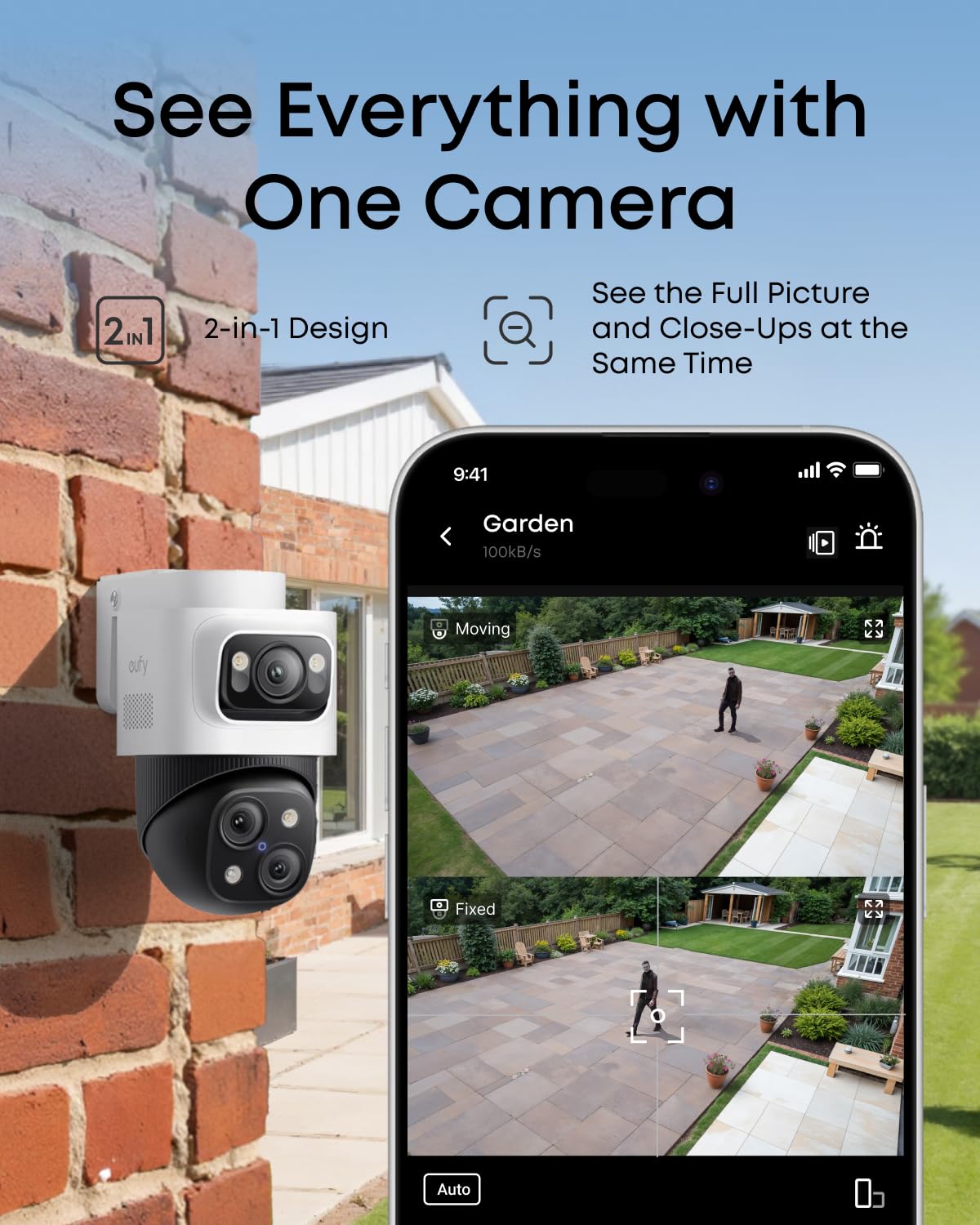 eufy Security PoE Bullet-PTZ CCTV Camera S4 Add-On,Wired Cam Requires eufy NVR,4K UHD Triple Lens, 122ยฐ FOV - Image 3