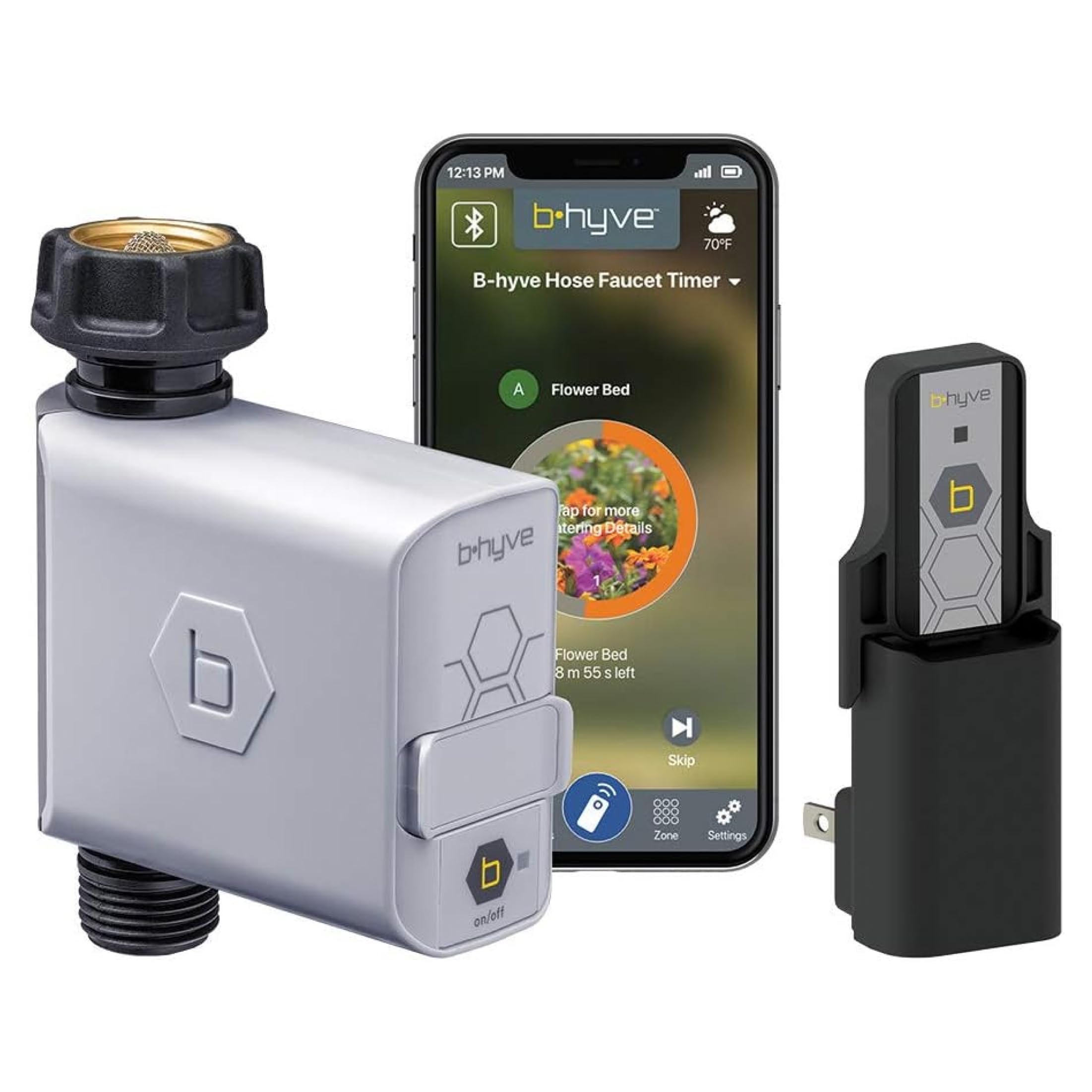 Orbit B-Hyve Smart Hose Watering Timer With Wi-Fi Hub - One Outlet Timer For Lawn &Amp; Garden - App Controlled Wi-Fi System - Adjustable Watering Schedule - 21004