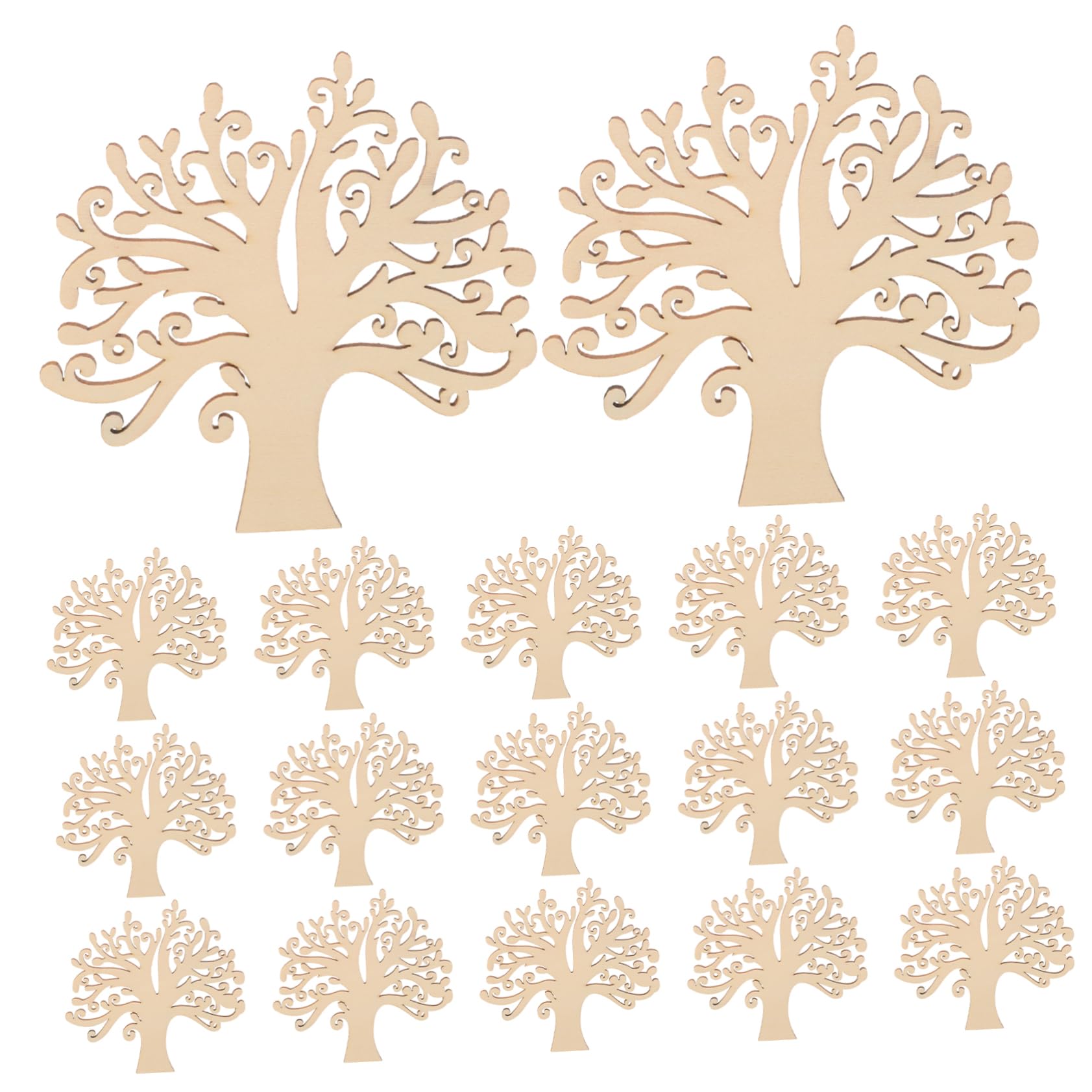 NUOBESTY 150 Pièces Copeaux D'Arbre En Bois Fourniture D'Artisanat De Bricolage Copeaux De Bois Bricolage Étiquettes De Bricolage Découpes De Matériaux De Peinture Bricolage Tranches De