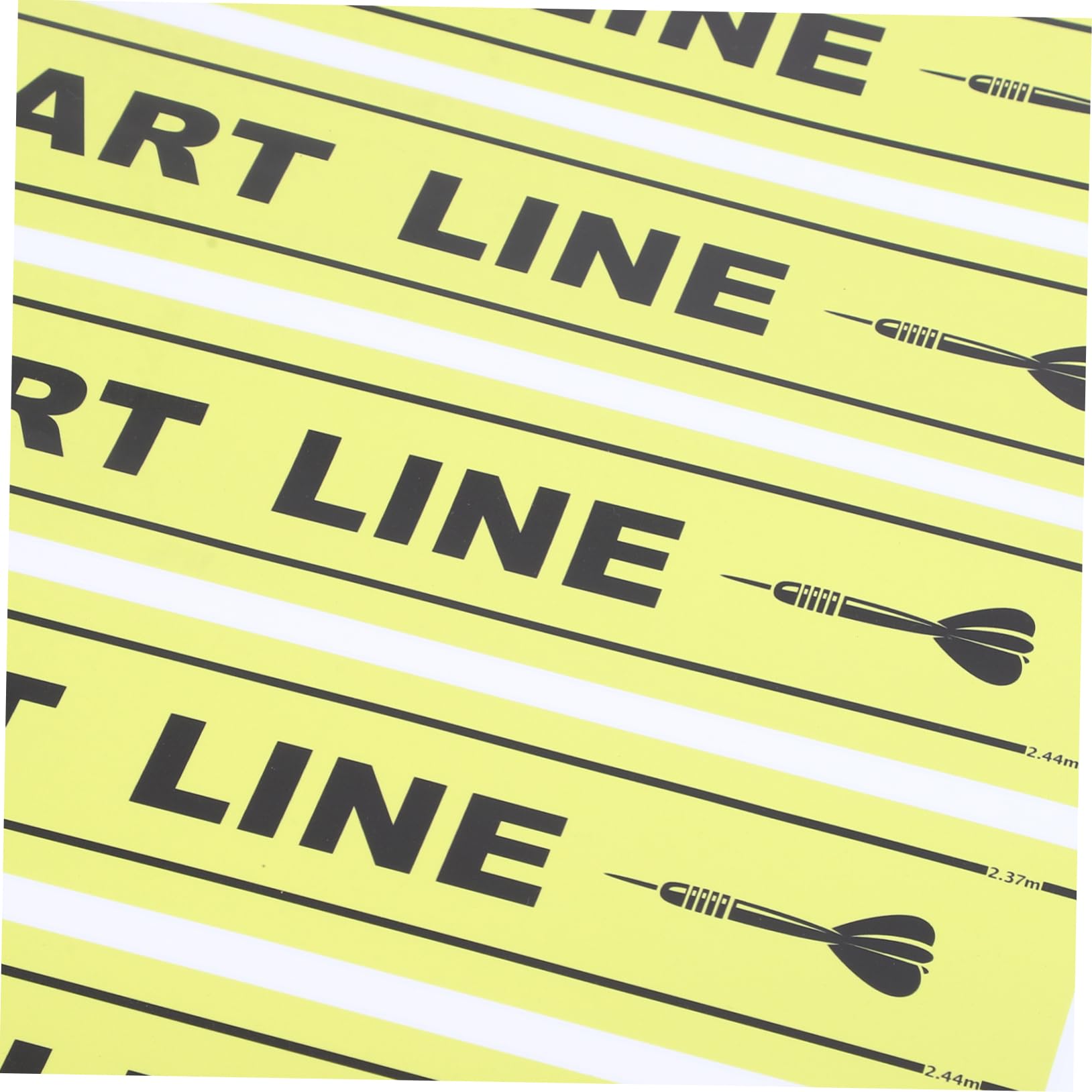 GANAZONO 1Sheet Throw Line Marker for Games Durable Ground Line Notice for Players for Parties and Game Nights Easy to See Low Light Conditions