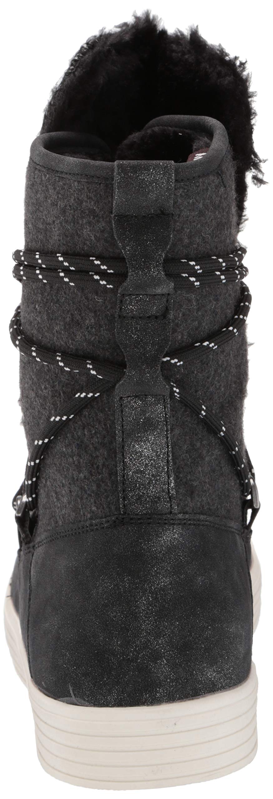 Muk Luks Damskie buty Lace Up Fashion Boot, czarne, 6