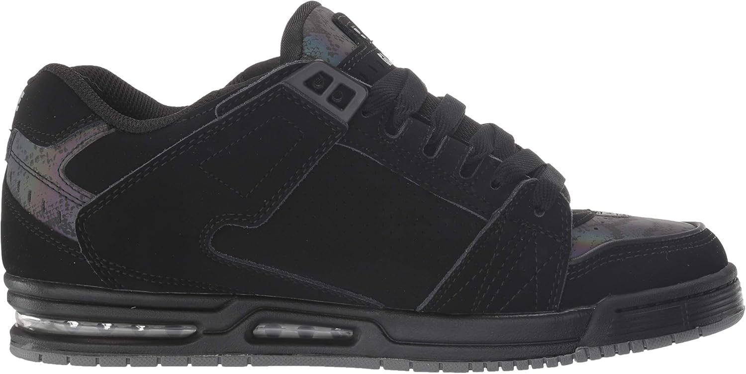 Globe Mens Fusion Skate Shoes 9.5 Black/3m Snake