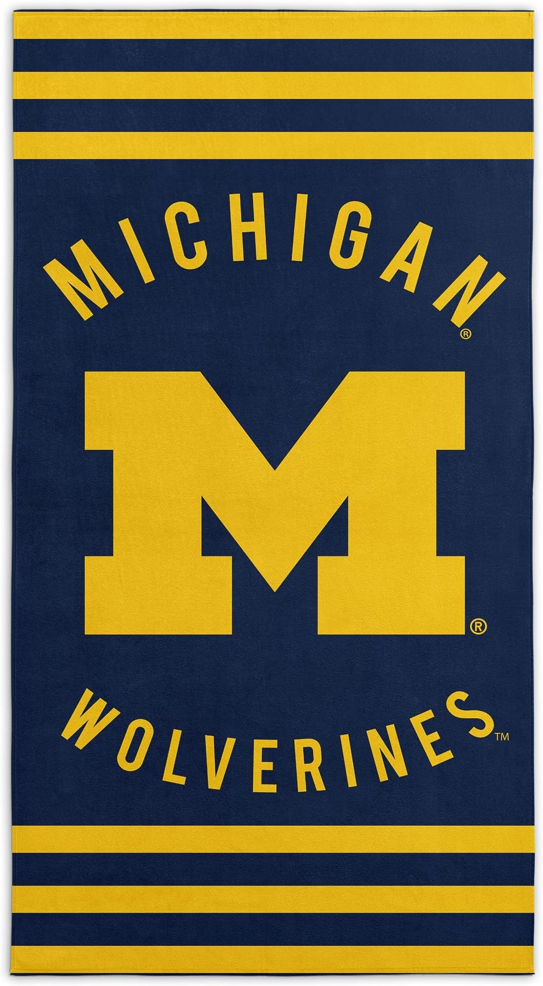 Northwest NCAA Michigan Wolverines Unisex-Adult Beach Towel, 30" x 60", Stripes (Pack of 6)
