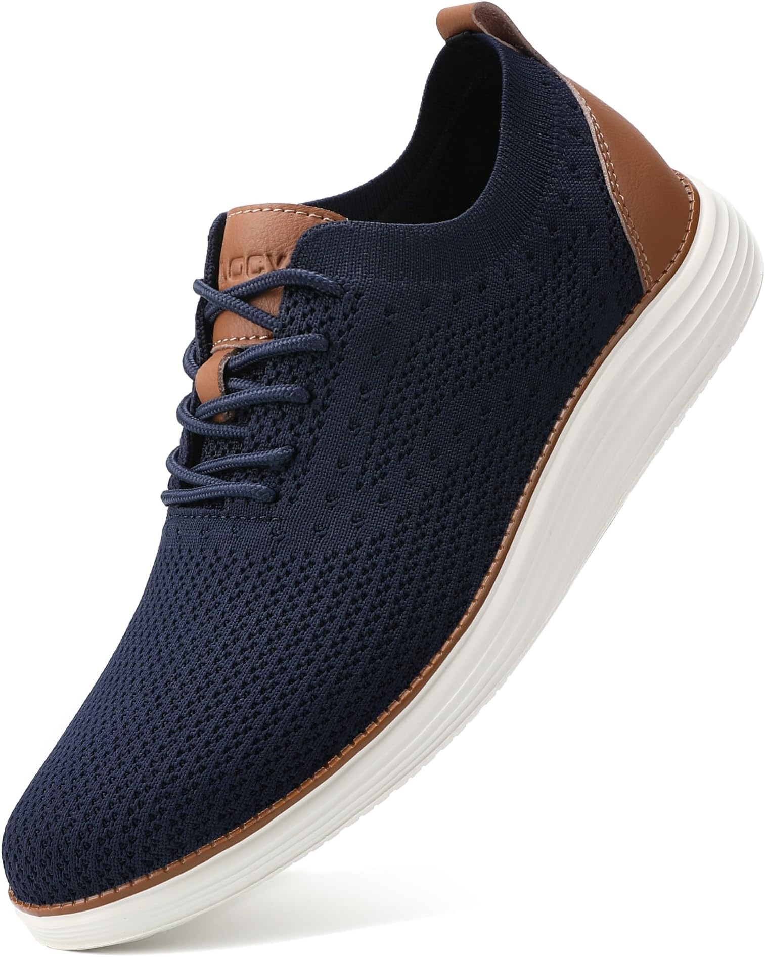 Men's Casual Dress Sneakers Lace-Up Oxfords Business Mesh Breathable Walking Shoes Tennis Comfortable