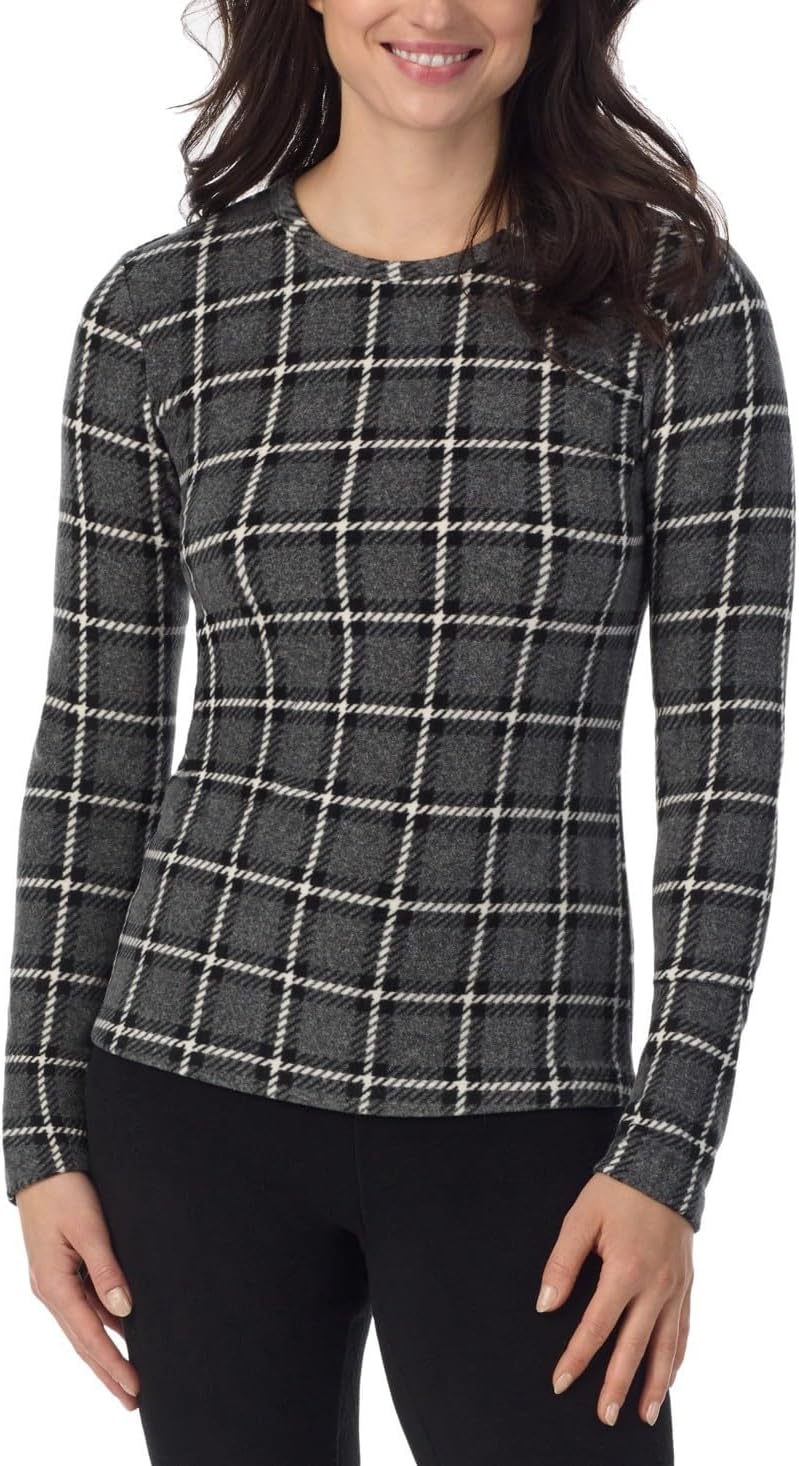 Cuddl Duds Women's Fleecewear with Stretch Crew Neck