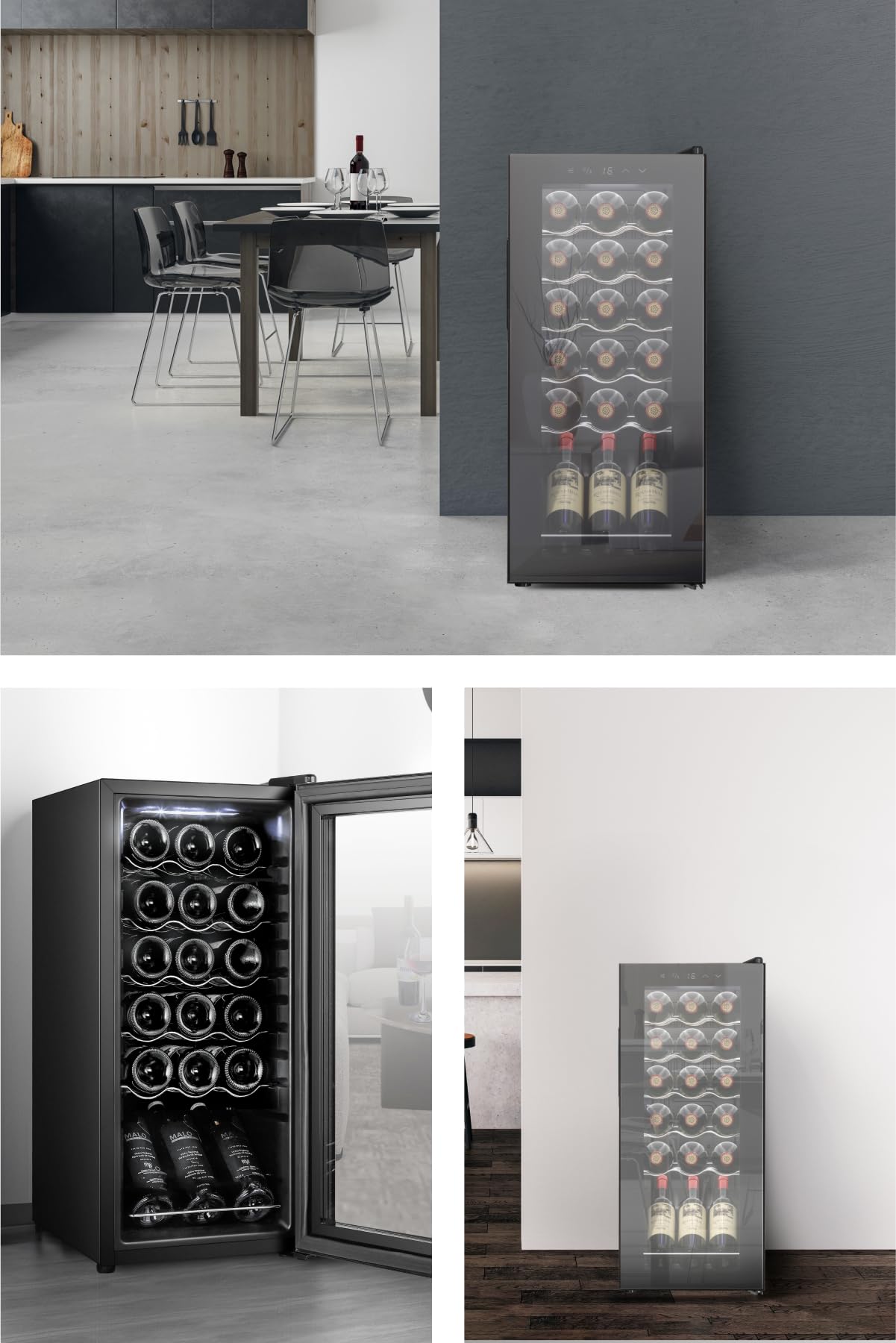 Amazon.co.jp: Besson ワインセラー 18本収納 (スチール棚) 小型