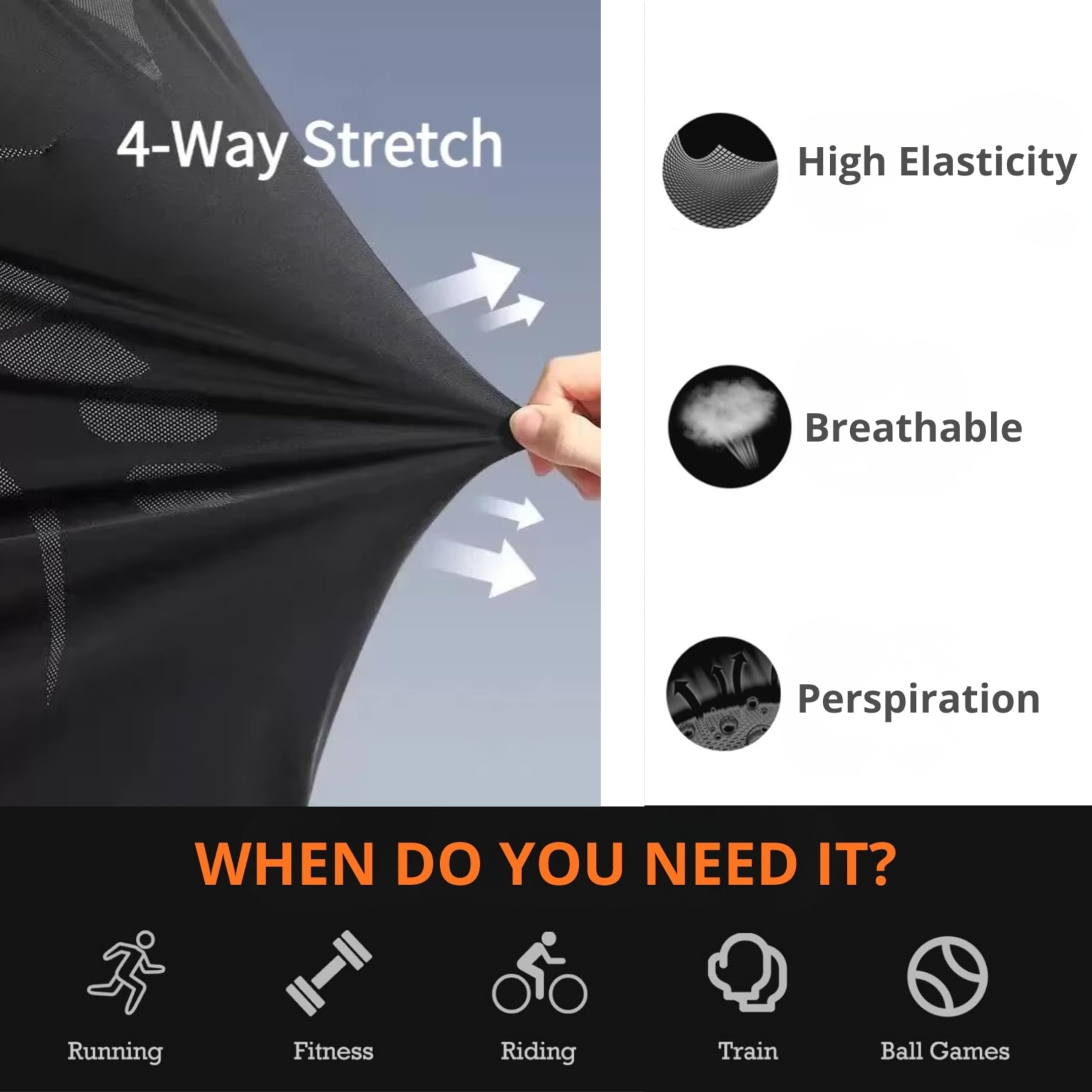 Pack 3 Camisetas Deporte Hombre - Camisetas Hombre Manga Corta de Secado Rápido Respirable Ropa Gimnasio Running Fitness y Padel - 4