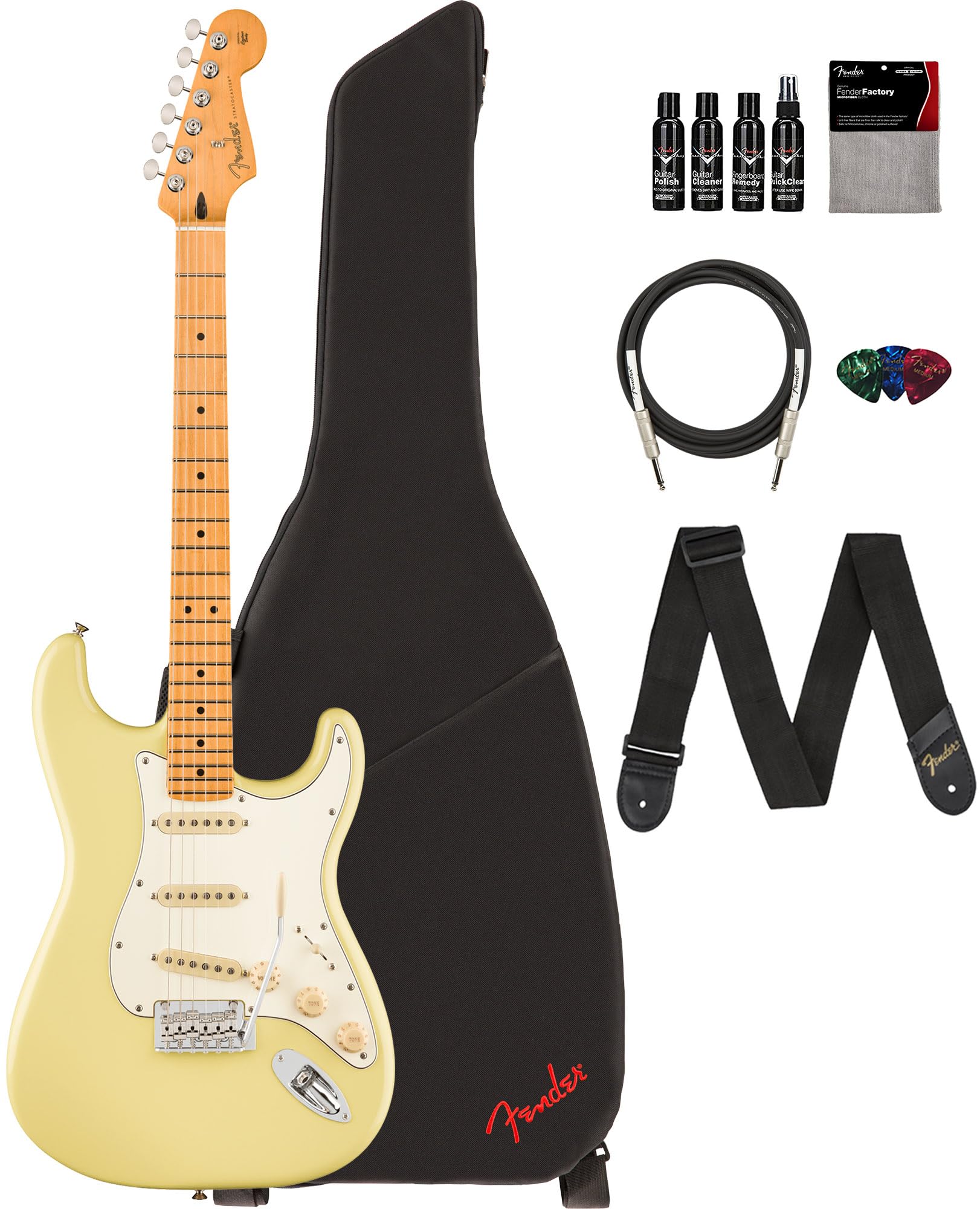 専用Fender Player II Stratocaster Amazon.com: Fender Player II Stratocaster - Hialeah Yellow Bundle