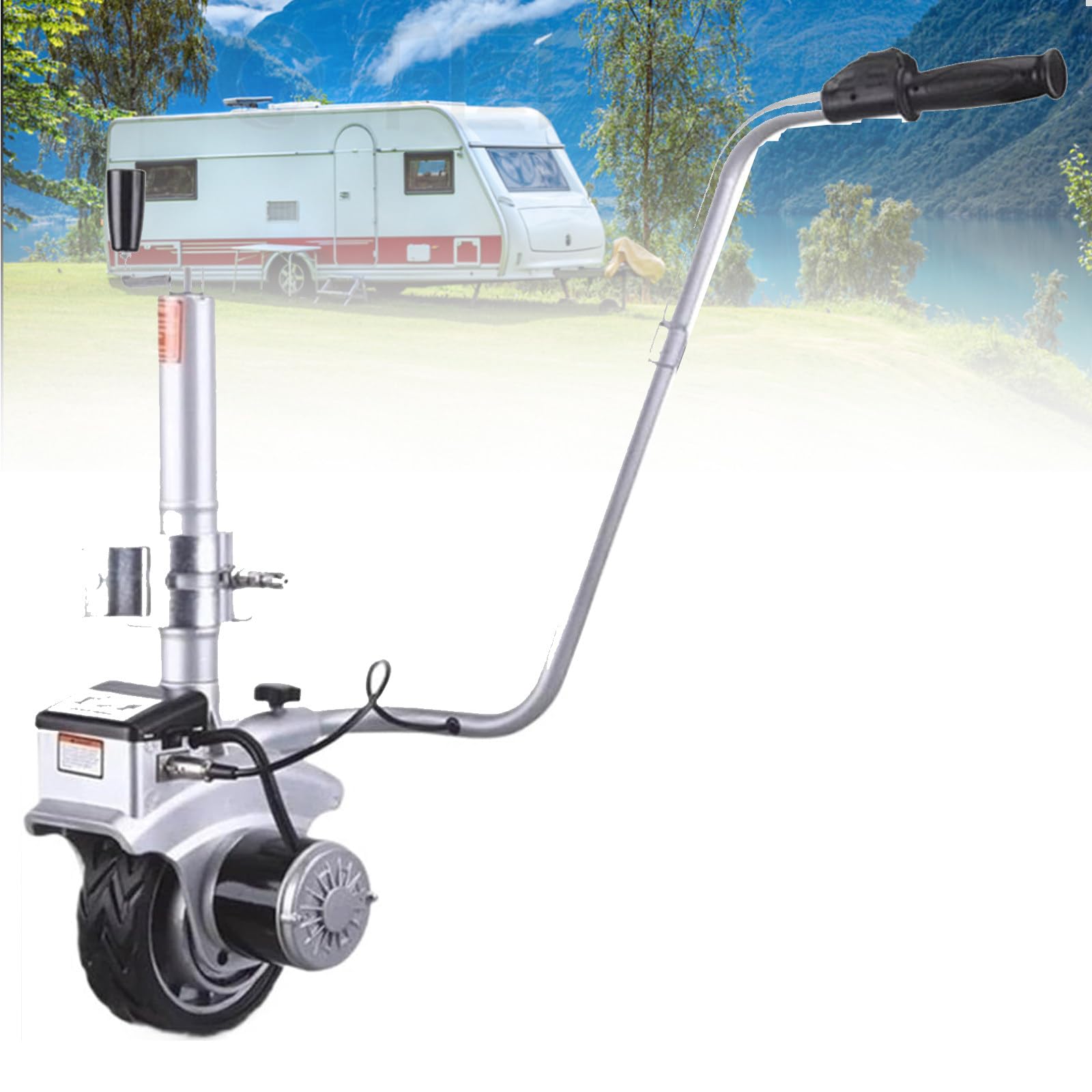 Motor de remolque motorizado con motor de 350 W/550 W, compacto, portátil y fácil de manipular para caravanas y remolques de barco de hasta 2270 kg