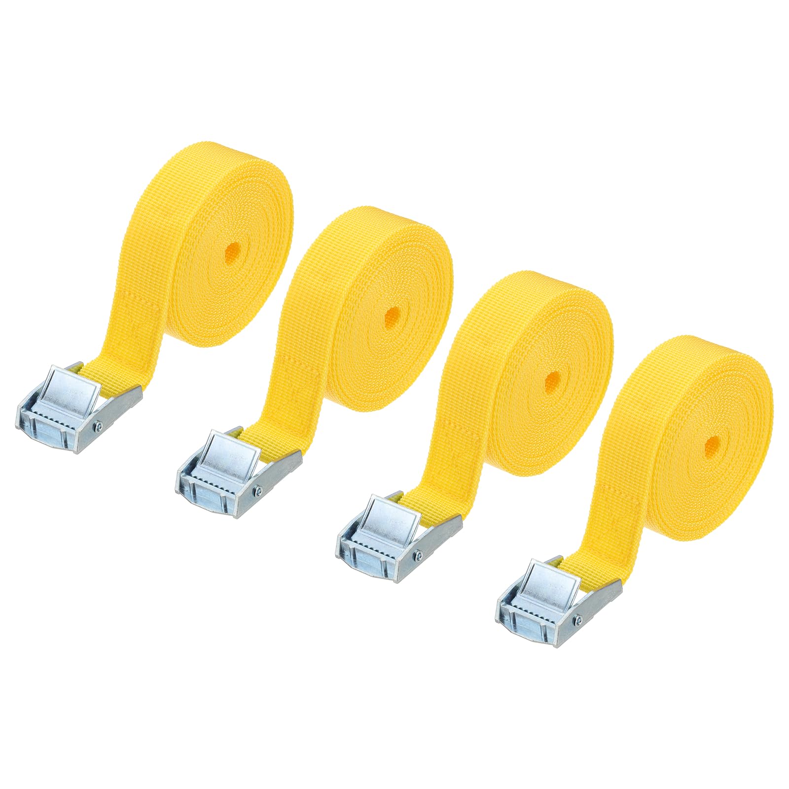 PATIKIL 1" x 13 ft Lashing Strap with Buckles, 2 Pcs Cam Buckle Tie Down Straps Adjustable Heavy Duty Secure Cinch Straps Up to 551 lbs for Cargo