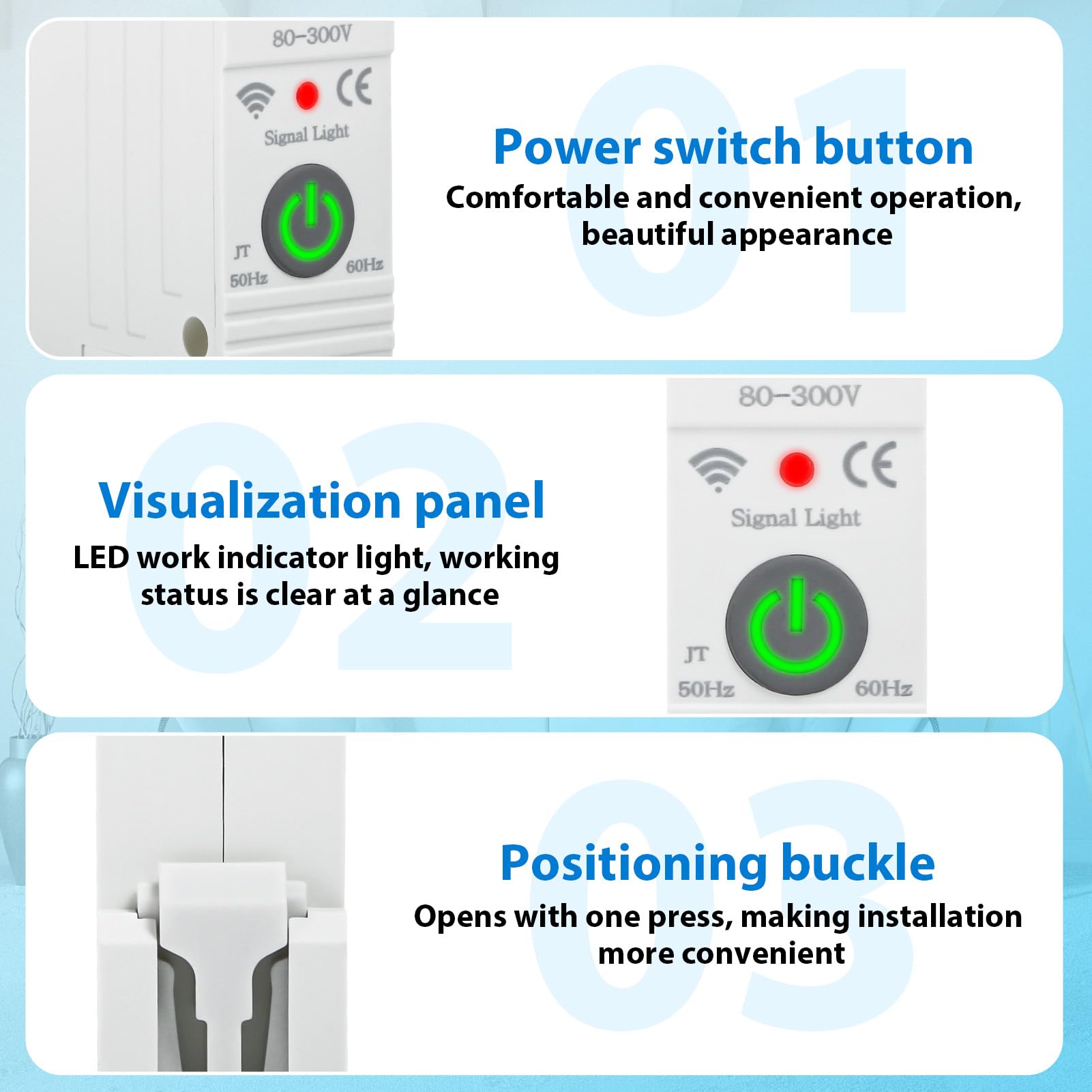 Tuya Wifi Smart Stroomonderbreker 1p 63a DIN-rail voor slimme