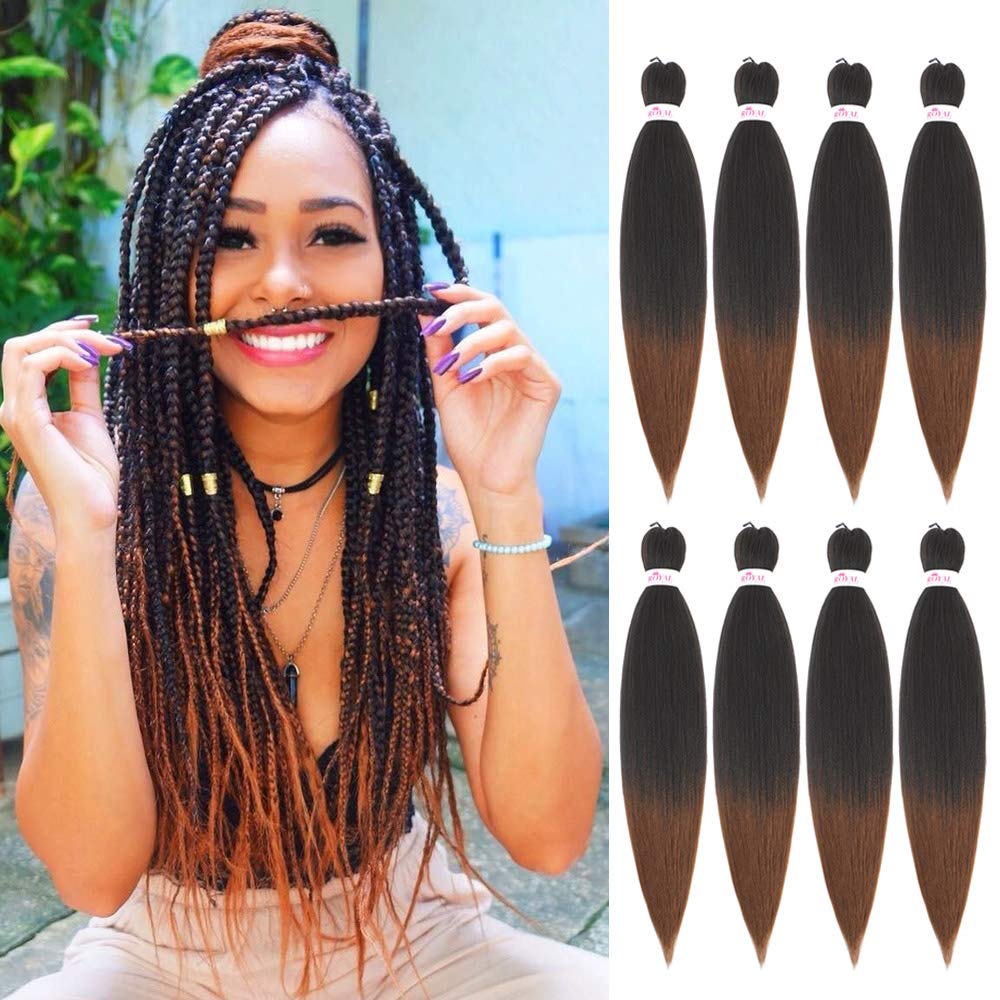 Buy Braiding Hair 20inch Pre Stretched Braiding Hair Ombre Prestretched Synthetic Braiding Hair