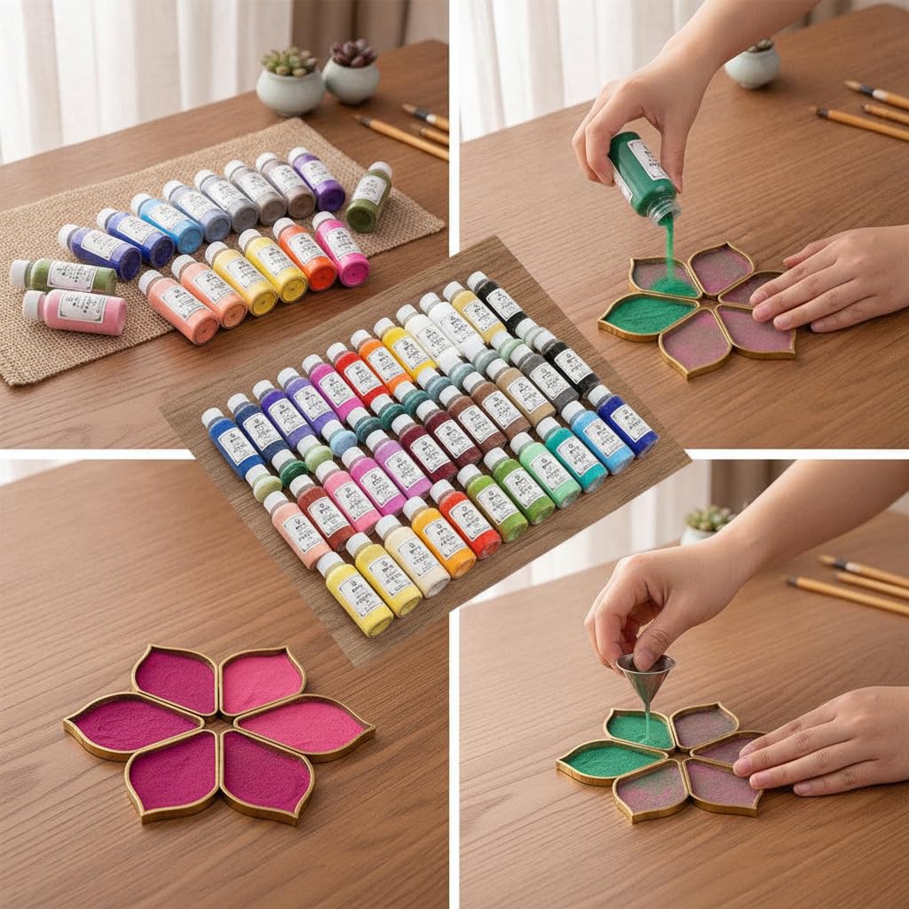 SZLIFE Sabbia Colorata per Pittura