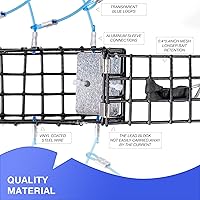 Vista 4 de Trampas para cangrejo con 6 bucles, bloque de acero galvanizado de 1 onza, caja rectangular para cangrejo para Dungeness, roca, cangrejo azul