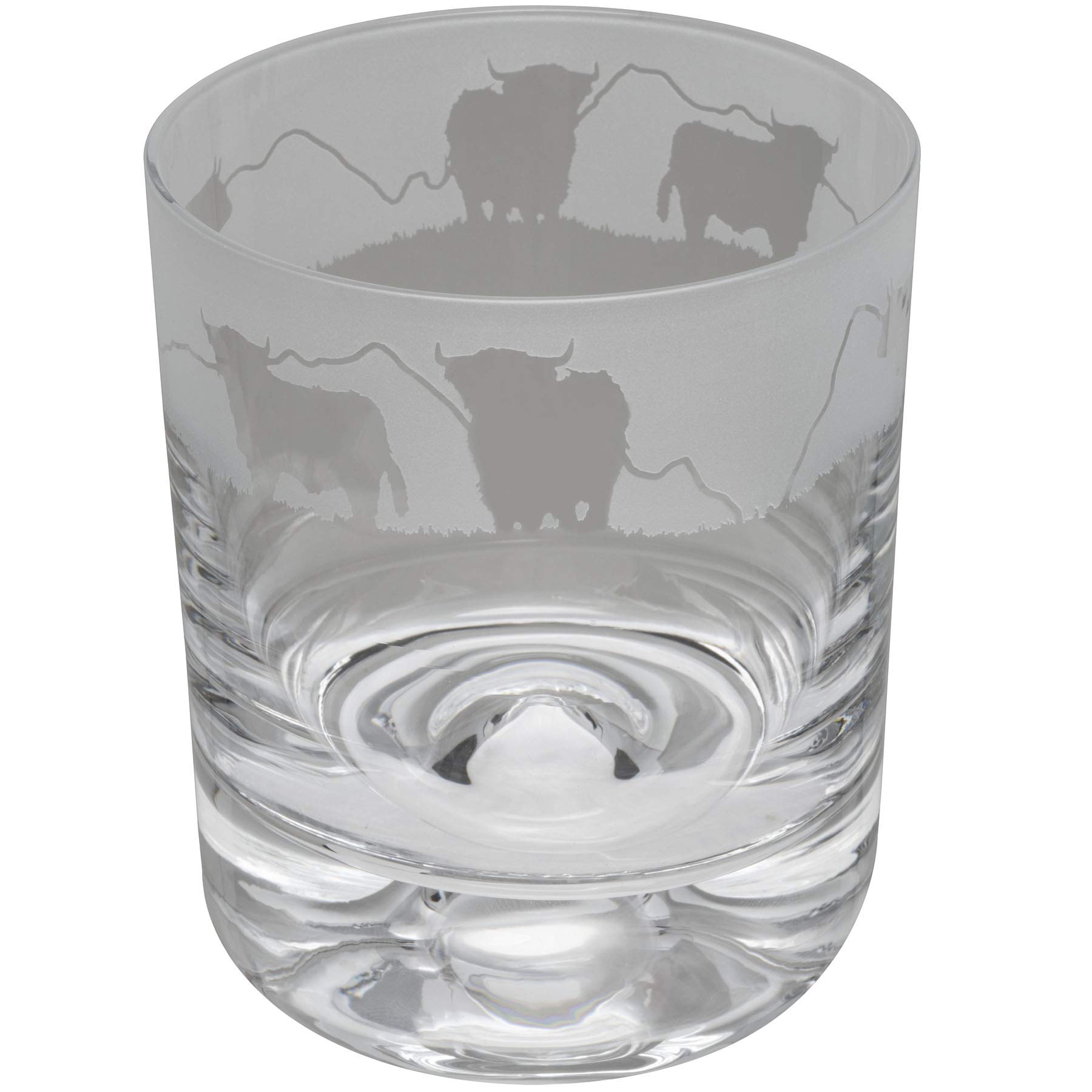 Verre à whisky bœuf haut de gamme au design cristallin et lourd