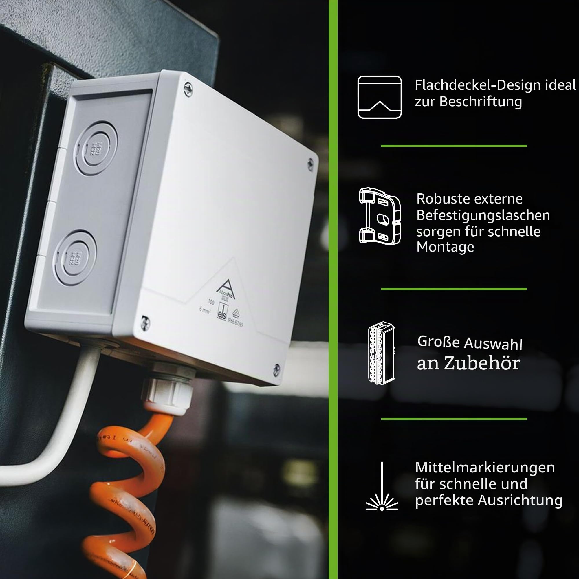 Spelsberg Abzweigkasten Abox Pro XT SLK-4², IP68, für Erdreich, inkl. Gießharz