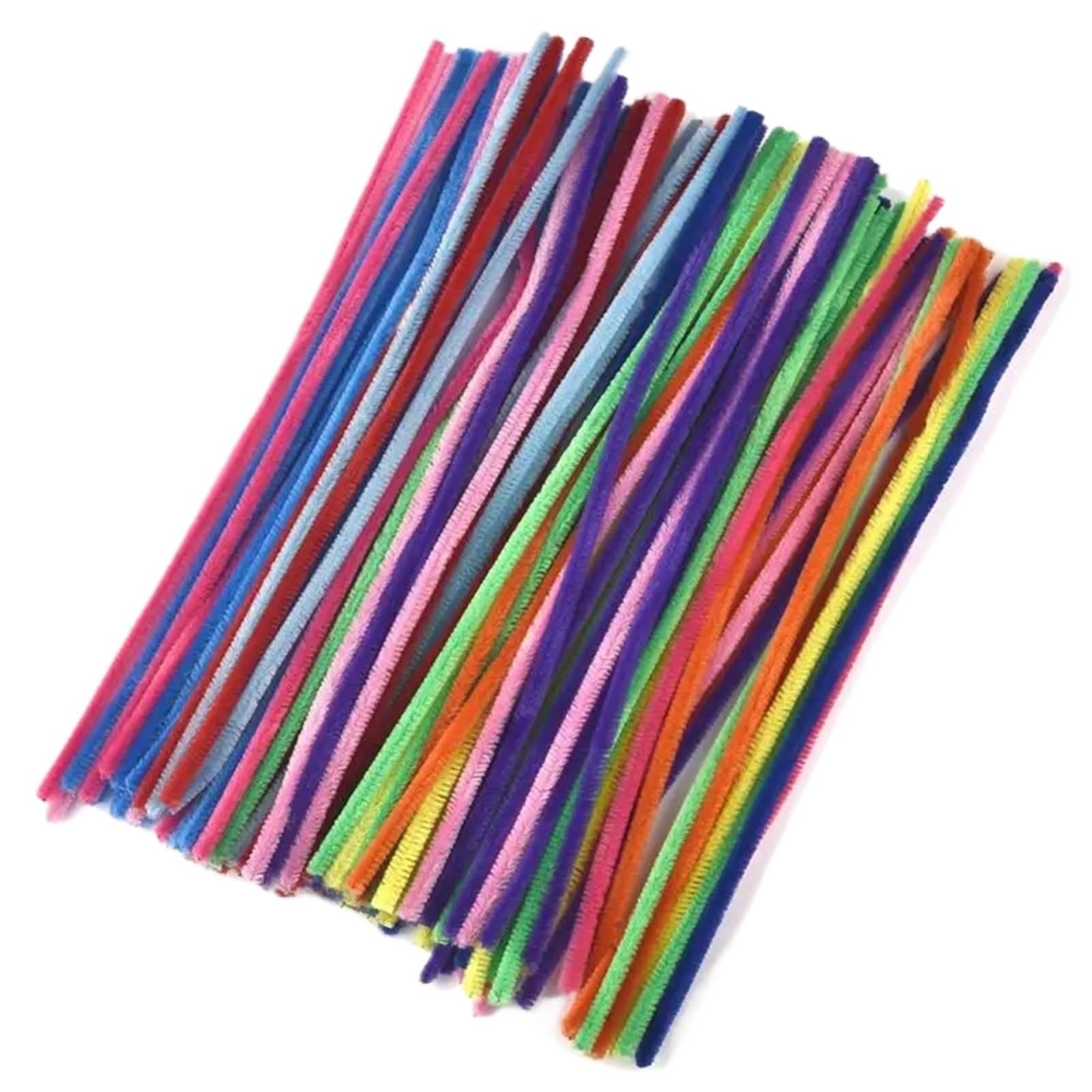 Cure Pipe Tiges de Chenille, 200/300/500 pièces, Fil de Fil, Bande de Fil, Tissu feutré Multicolore, Fournitures de Bricolage Faites à la Main(Mix Color 1,300pcs)