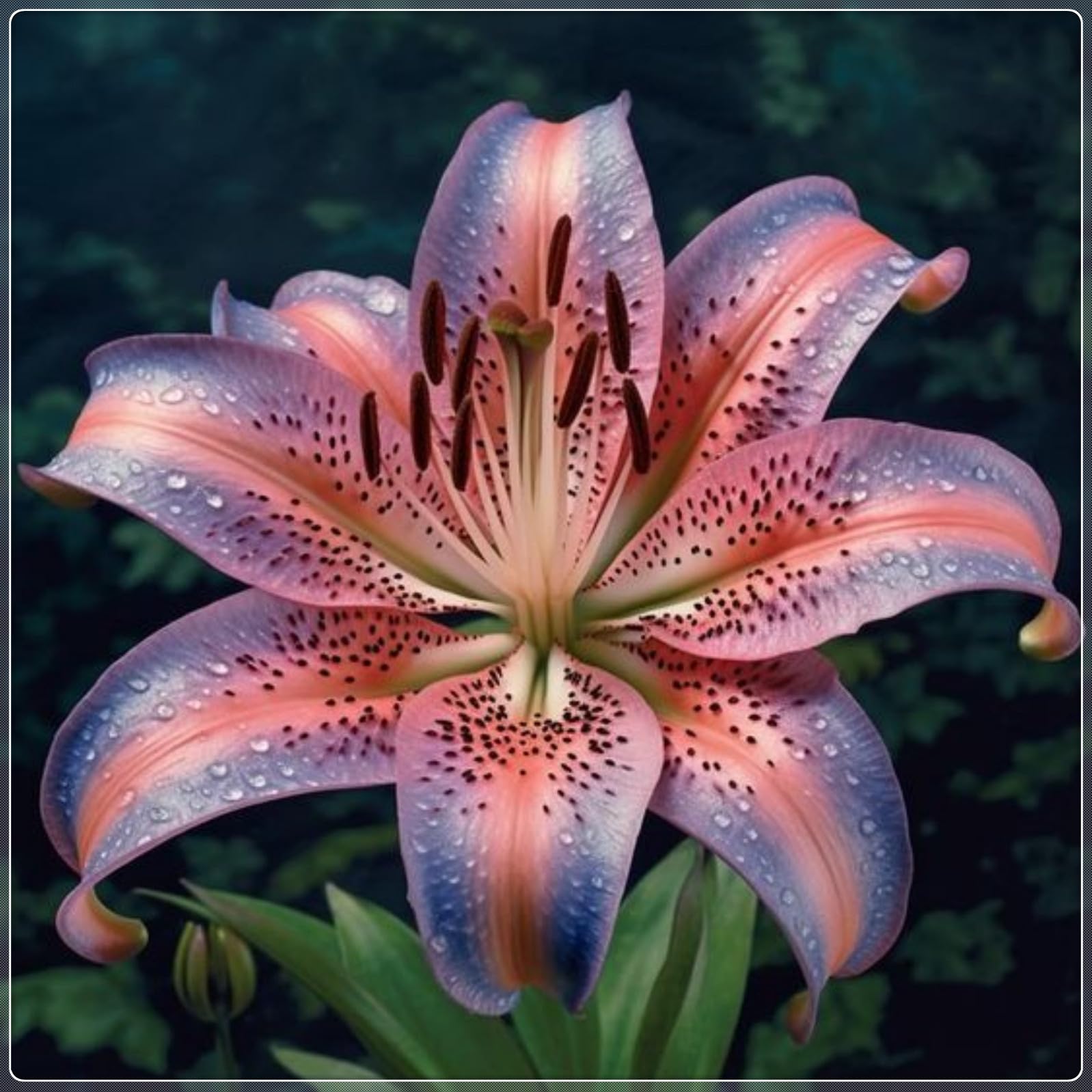 Lily Plants Perennial- Fragrant Flowers- Rare and Beautiful Lily Bulbs Ideal for Rockeries- Borders & Indoor or Outdoor Displays-2bulbs-B