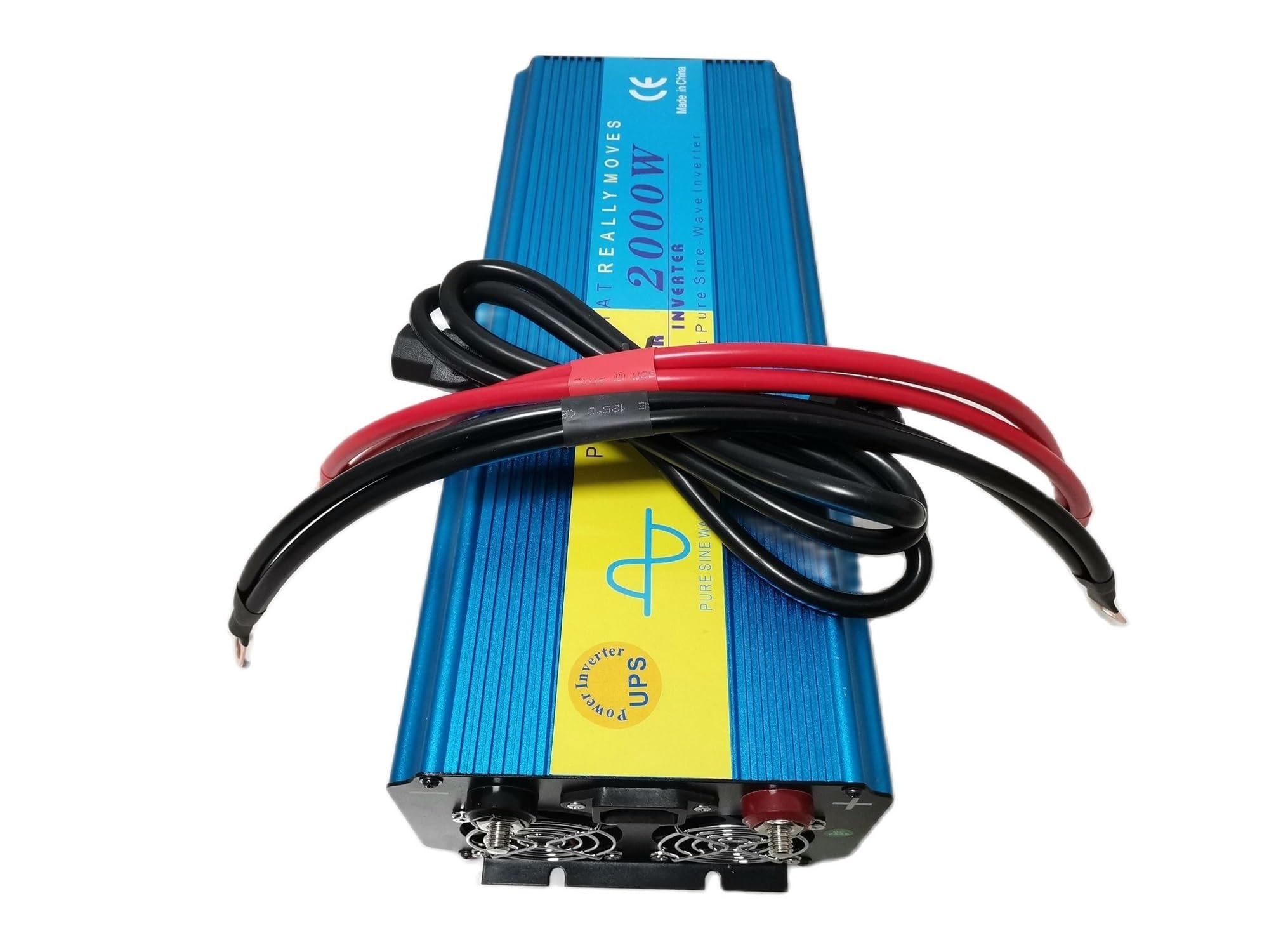 Pantalla LCD 2000W DC 12V a AC 220V 50HZ Potencia 4000W Inversor UPS de Onda sinusoidal Pura(50HZ,24V-220V)