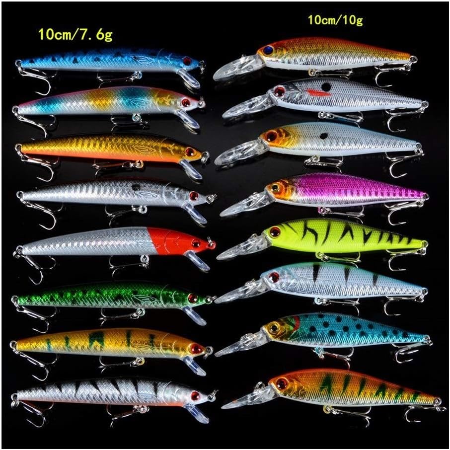 セット混合16PCS /ロット2モデルミノー釣りルアージャークベイト釣り