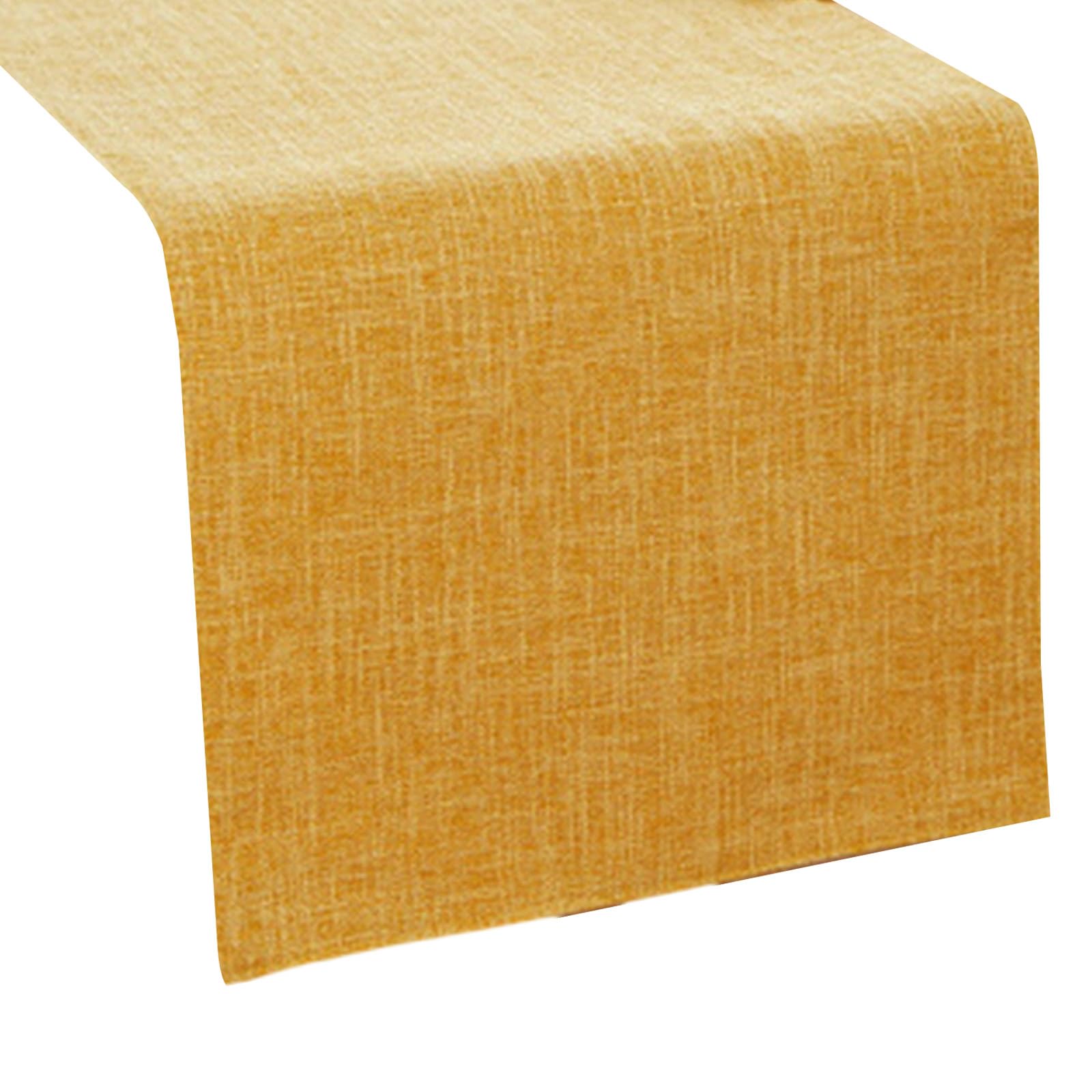 NVOQILIN Color Stable Polyester Table Runner Not Slip Mutter Stainproof Substance for Holiday Dinner Party Decorations Fold Complimentary Table Runner