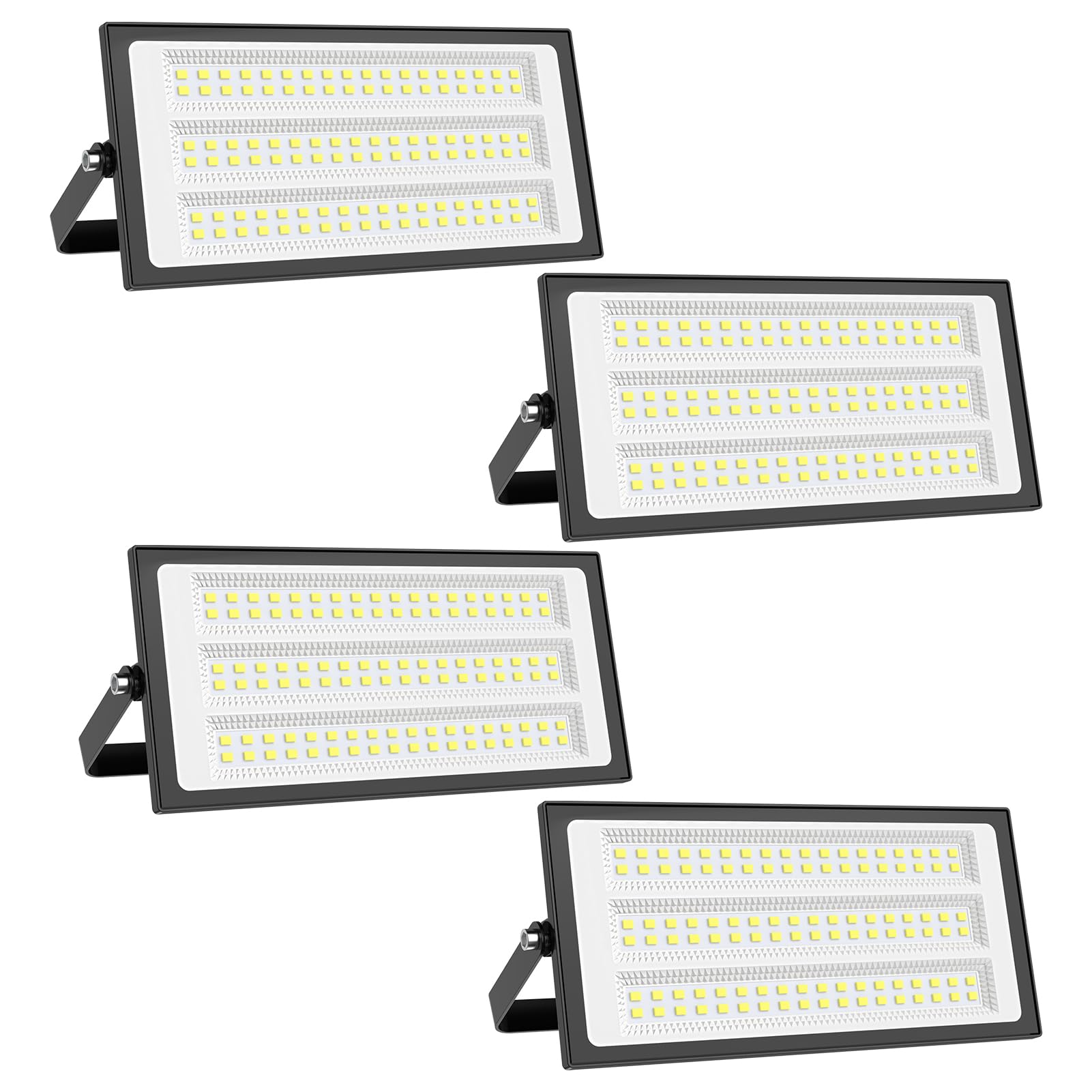 papasbox 100W Projecteur LED Extérieur - 4PACK 10000LM Lumineux Spot LED Extérieur avec Transformateur, Projecteur Exterieur Blanc Froid 6500k, IP66 Étanche Eclairage Exterieur pour Garage, Stade