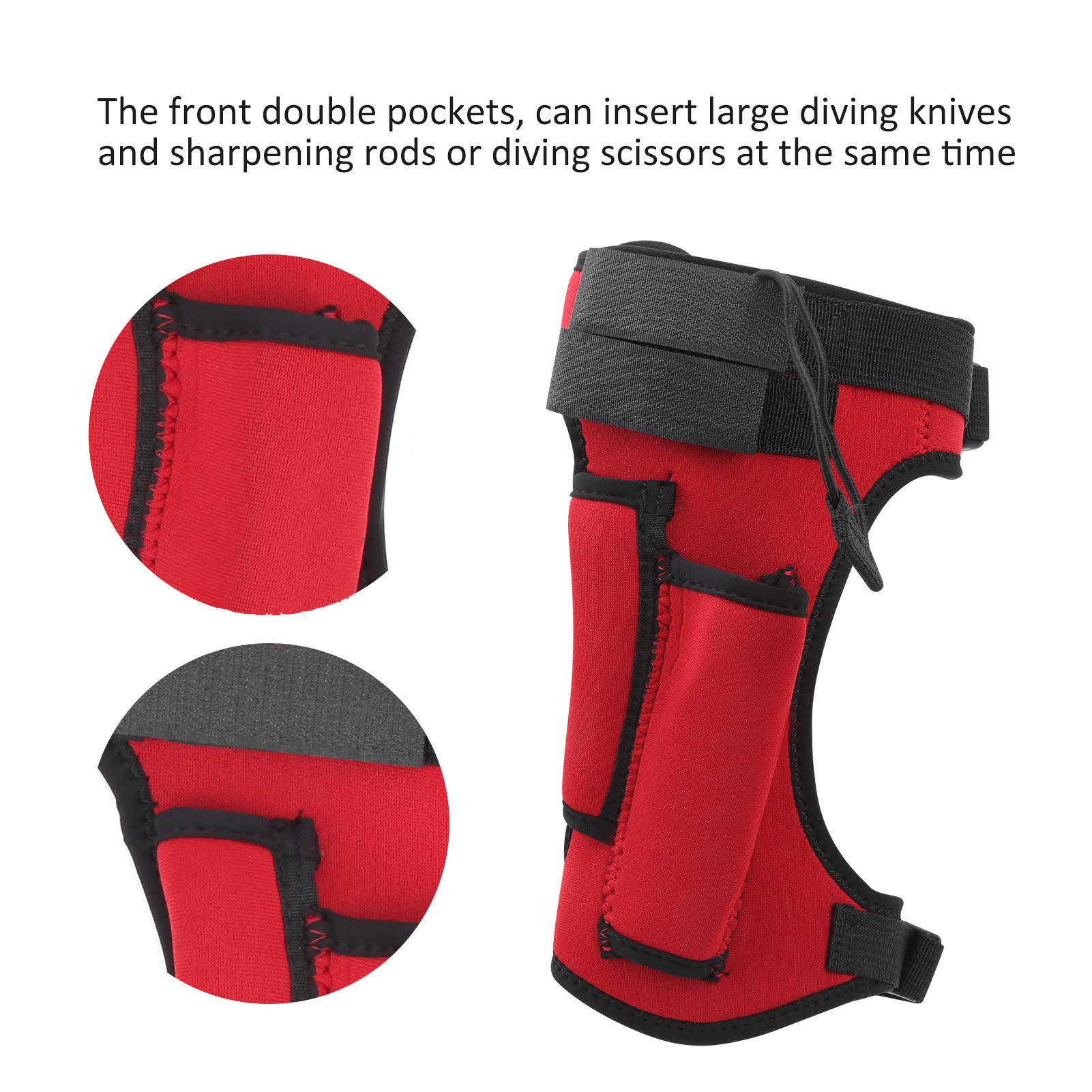 Tbest Couteau De P, Couteau De Plée,Couteau De Plée,loppe De Jambe pour Couteau De Plée,Gaine en Néoprène pour Couteau