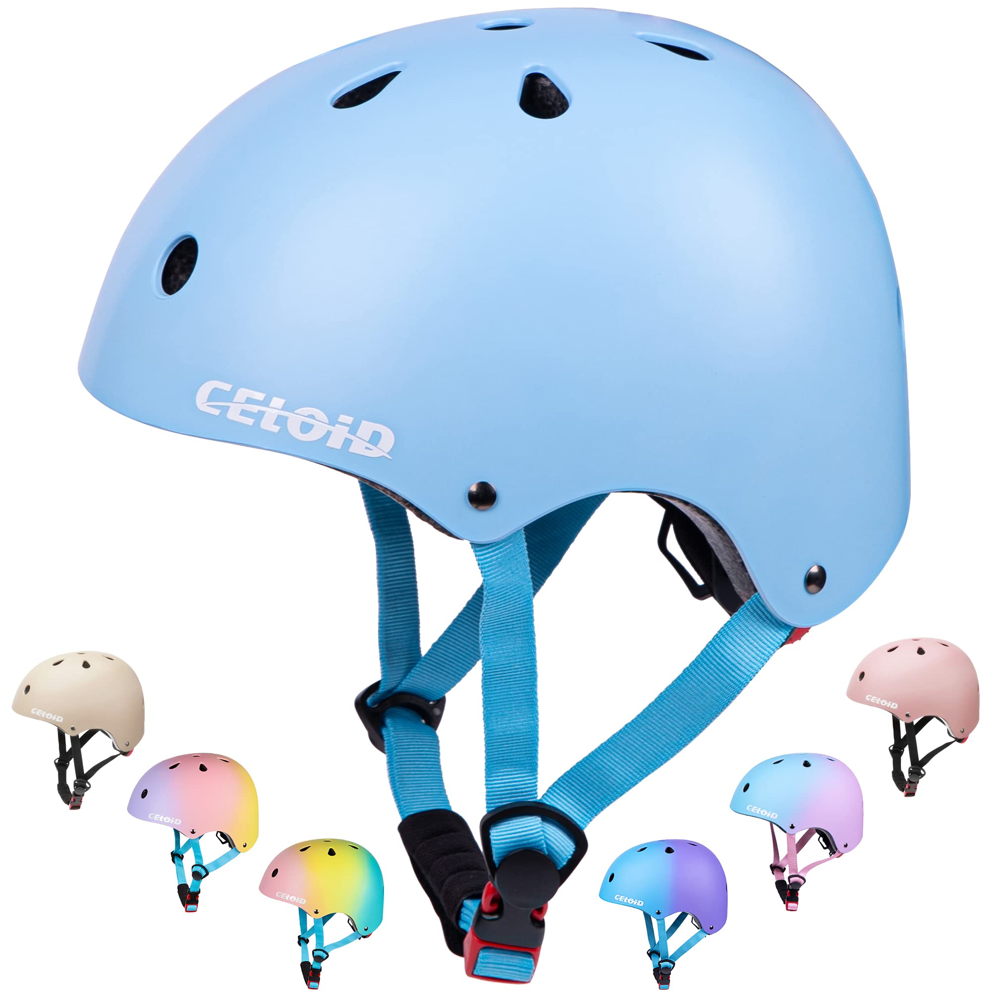 Kids Bike Helmet,Toddler Skateboard Helmets for Ages 5-8-14-16 Years Boys Girls,Adjustable Multi-Sport Bicycle Skateboarding Roller Skating Scooter Balance Bike Helmet — view 7
