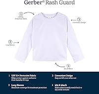 Vista 6 de Gerber Camiseta de natación unisex de manga larga UPF 50+ para bebé