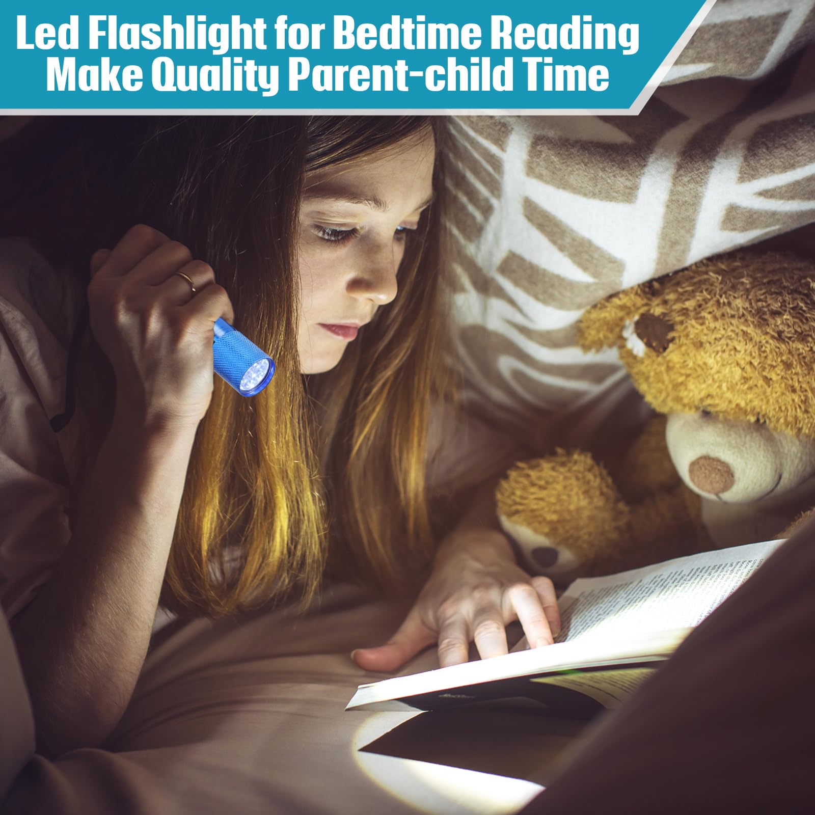 VIHOSE 20 mini linternas de aluminio a granel 9 LED linterna de mano con cordón pequeña linterna a granel para niños, lectura nocturna, cortes de energía, camping y recuerdos de fiesta de Navidad