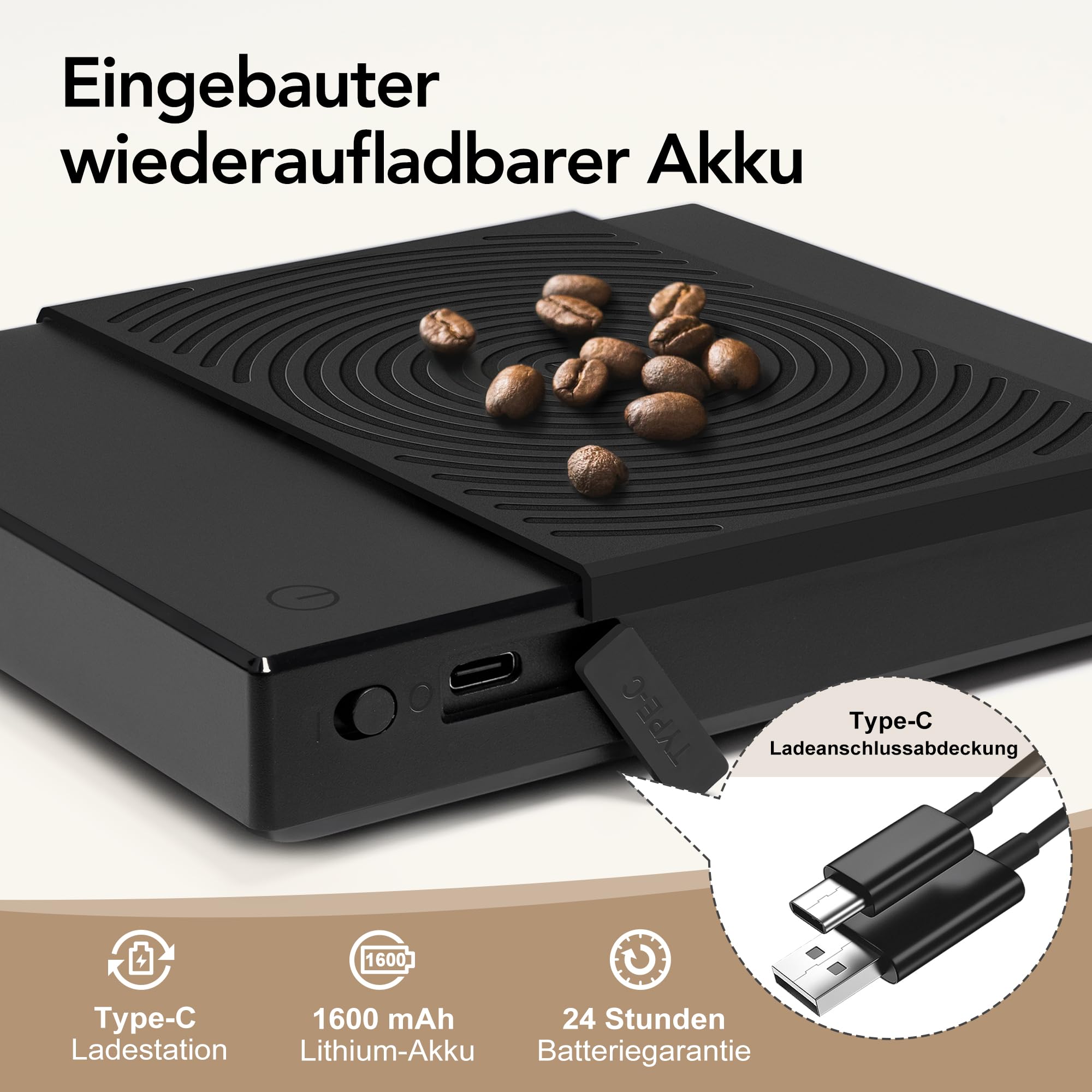 Black Mirror Basic 2, Balanza para café TIMEMORE con temporizador, control de flujo, precisión de 0.1g, temporizador automático, capacidad de 2000g, negro