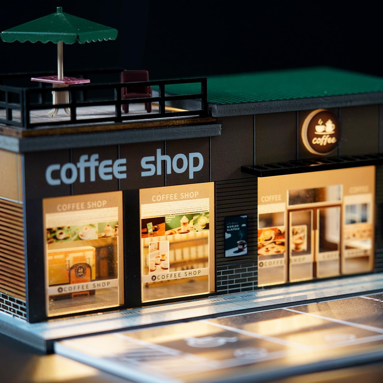 ☆1/64 Cocodake Diorama Plate H Set Amazon.com: Cotymko 1/64 Diorama Garage, Model car Garage and