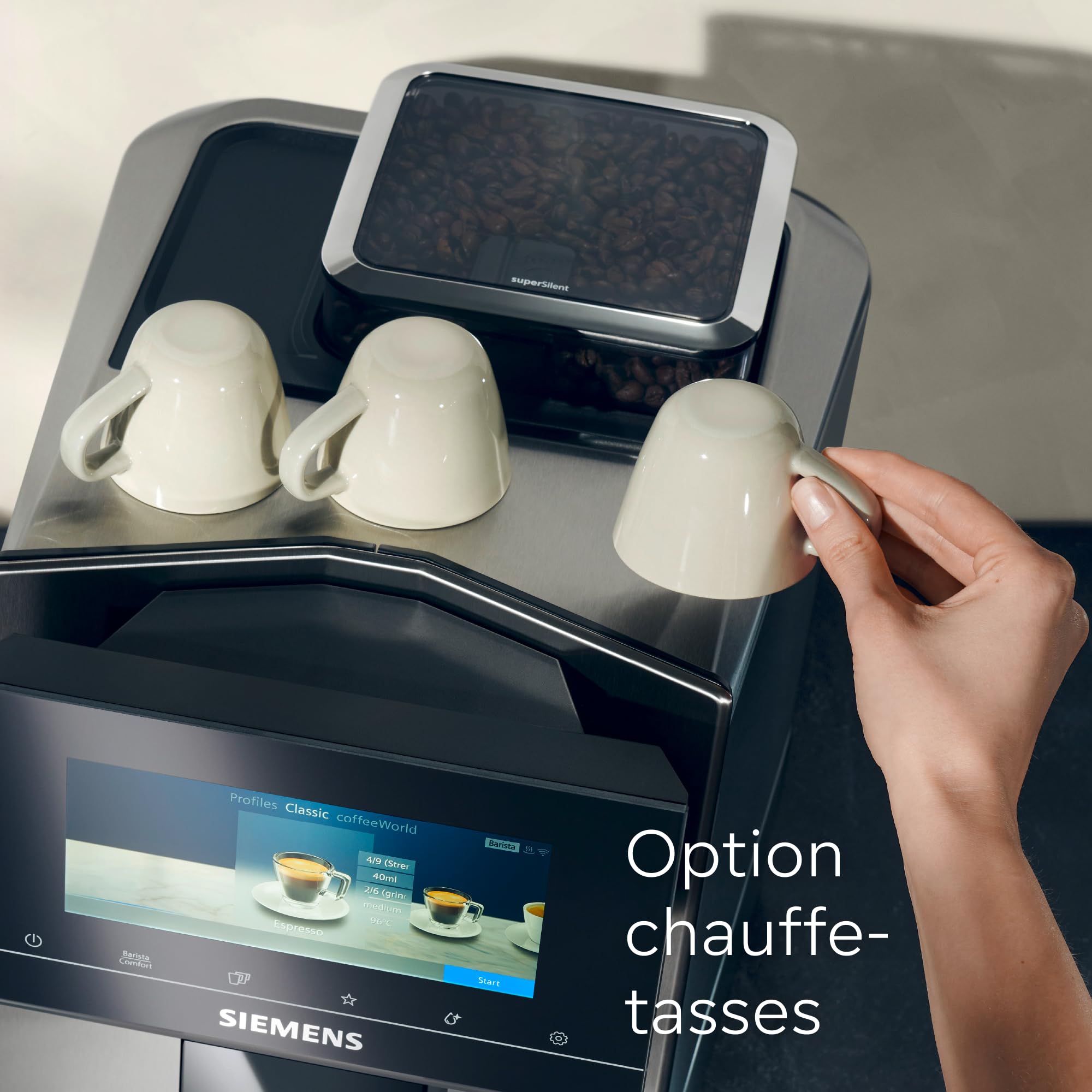 SIEMENS TQ903R03 EQ900 - Machine à café automatique, autoMilk Clean
