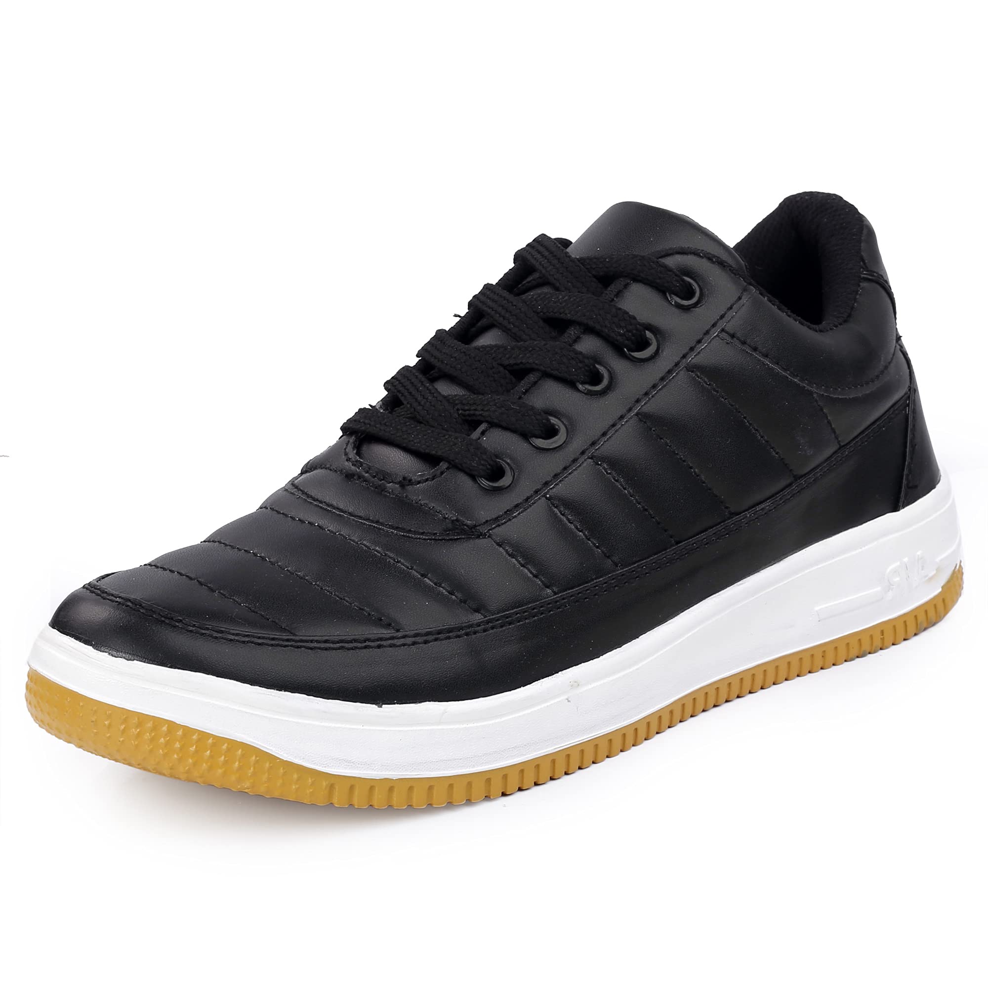 Shoe Island ® Scout-X Fashionable Black Leatherette Trendy Modern Lace Ups Running Casual Shoes Sneakers for Mens, 10 UK/India (B09BZSLTY3) Amazon Price History, Amazon Price Tracker