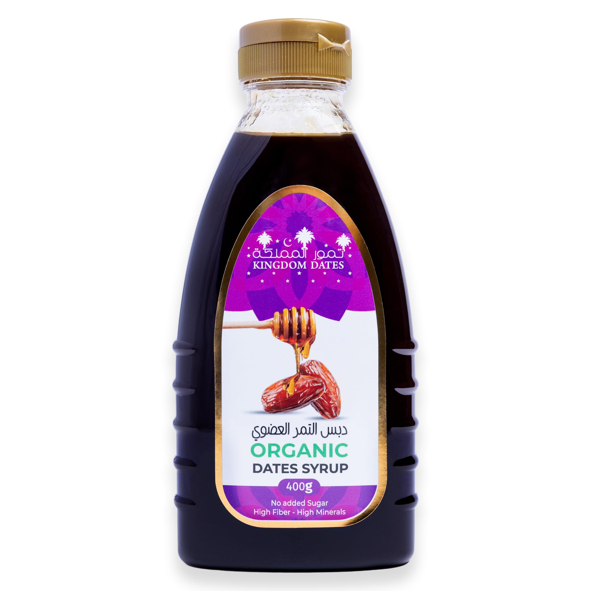 Kingdom Dates Organic Date Syrup (Dibs) – 400g | 100% Pure & Natural Sweetener | No Added Sugar, Rich & Thick Texture | Ideal for Baking & Cooking