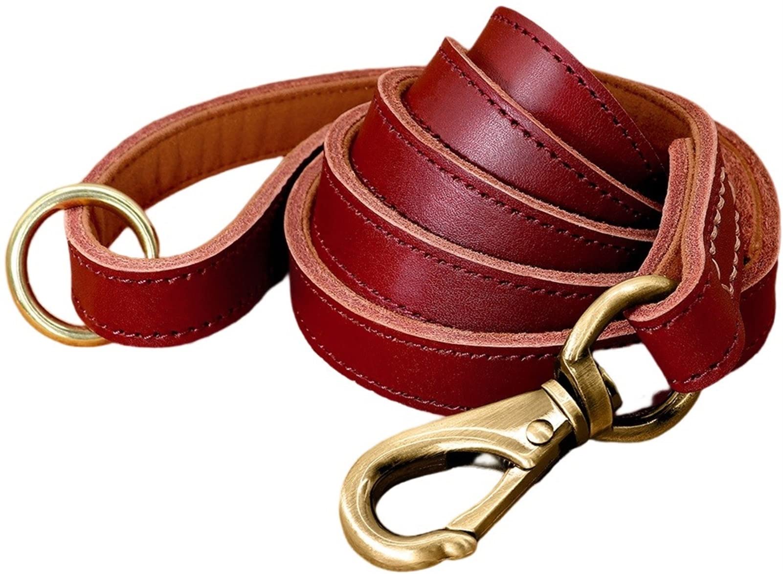 Correa de Cuero para Perros Durable Mediano Grande Perro Plomo Cuero Correa de Entrenamiento para Mascotas Correa para Perros (Color : 03 Size : 1.5cm*150cm)