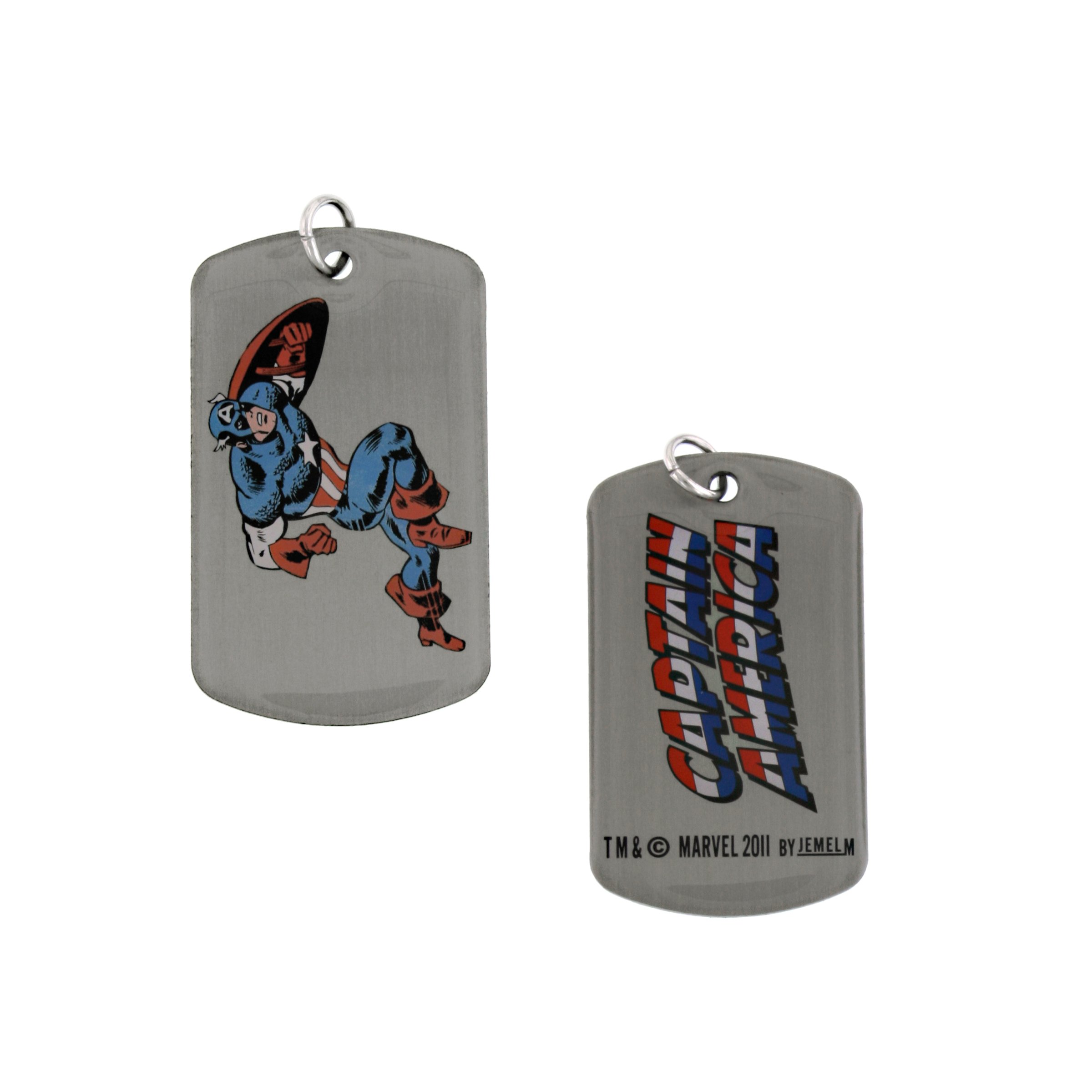 New Series Marvel Comics Captain America Dog Tag Charging