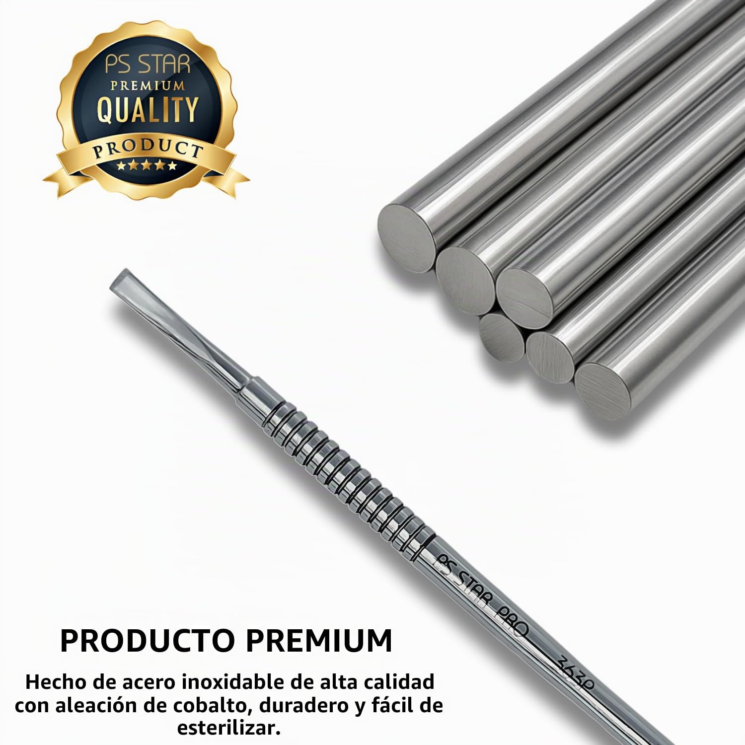 Guía para uñas encarnadas, Ps Star 363P PODO PRO. Guía de podología para uñas encarnadas. Ideal para pedicura y podología. Acero quirúrgico con aleación de cobalto