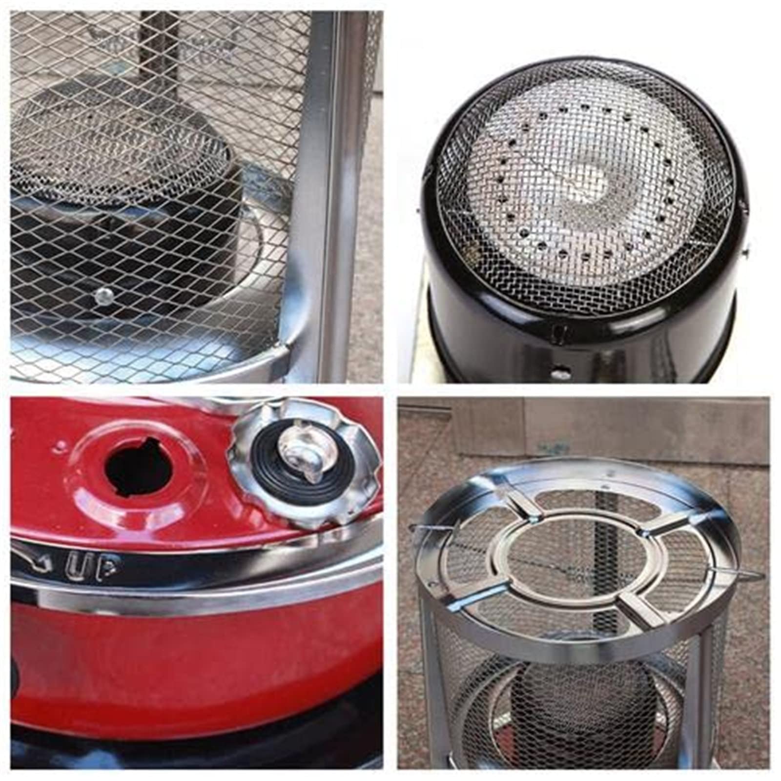 Chauffage Poêle De Kérosène Portable Réchauffeur D'intérieur Poele A Petrole Electronique Camping Poêle Diesel kérosène Réchauffeur de mazout adapté au Chauffage Domestique intérieur,Red4.6L
