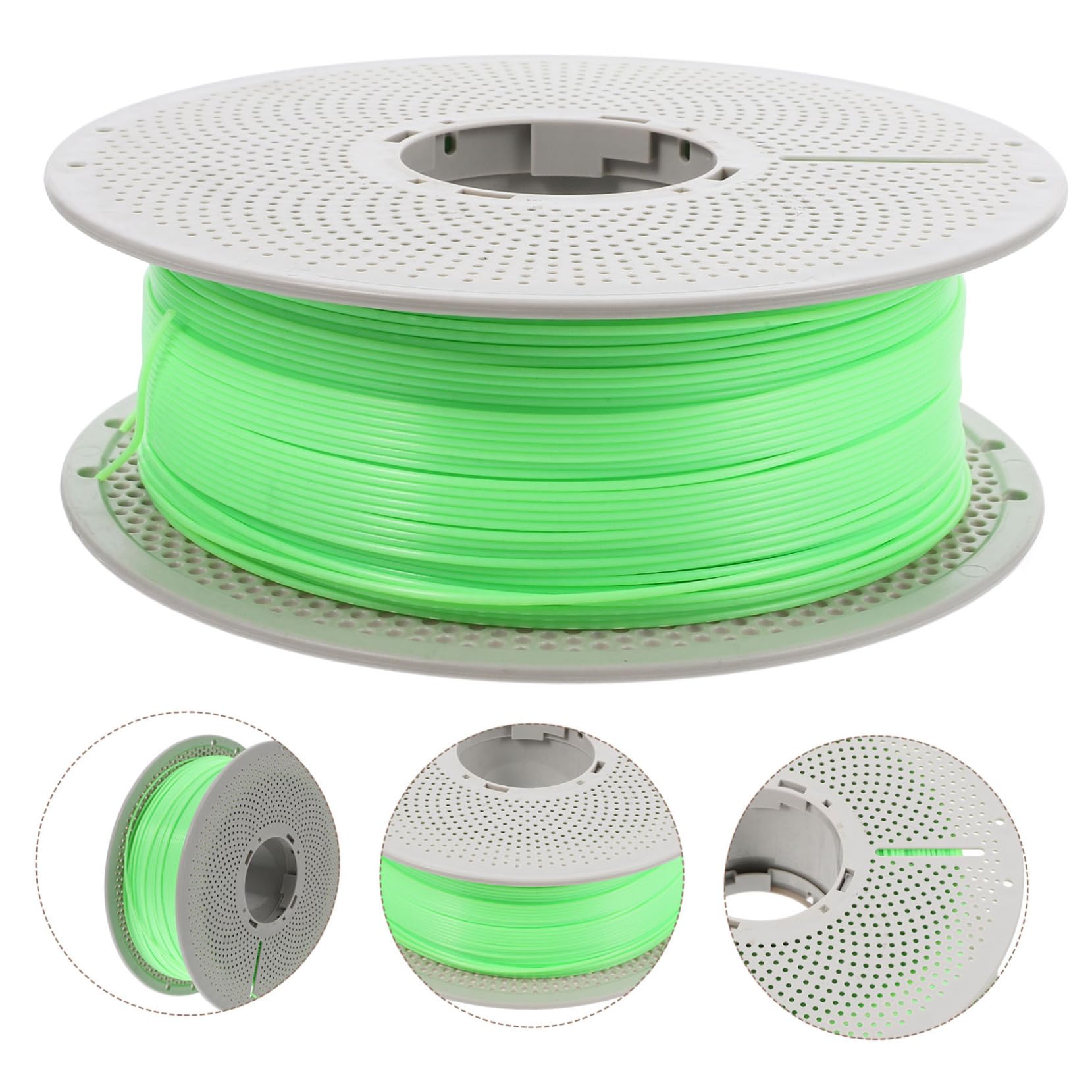 Filamento de Impresión 3d Brillante Verde para Proyectos Creativos, Material Abs/petg de Alta Precisión