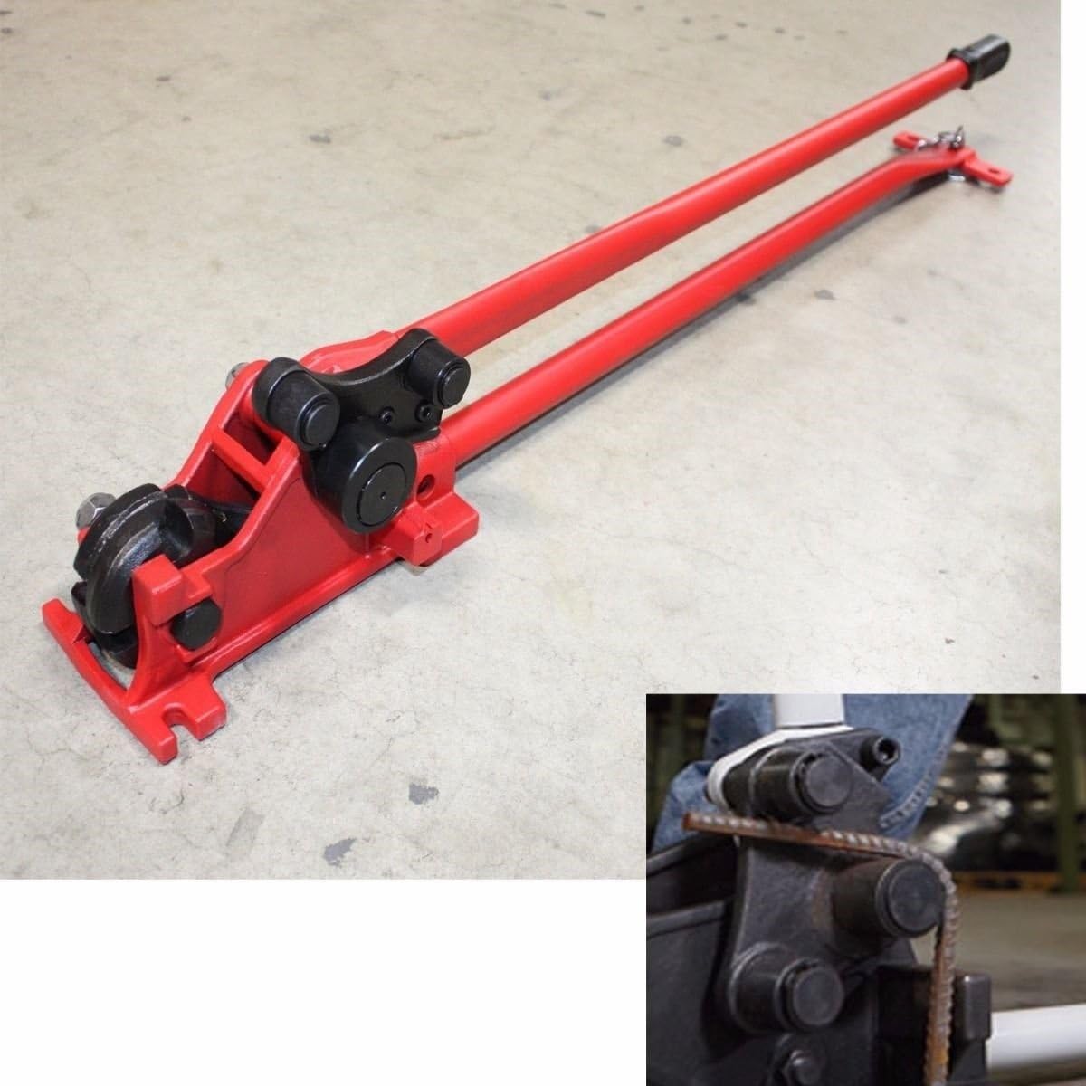9TRADING 5/8" Manual Rebar Cutter & Rebar Bender 50" Long Handle big Leverage 90° & 180°