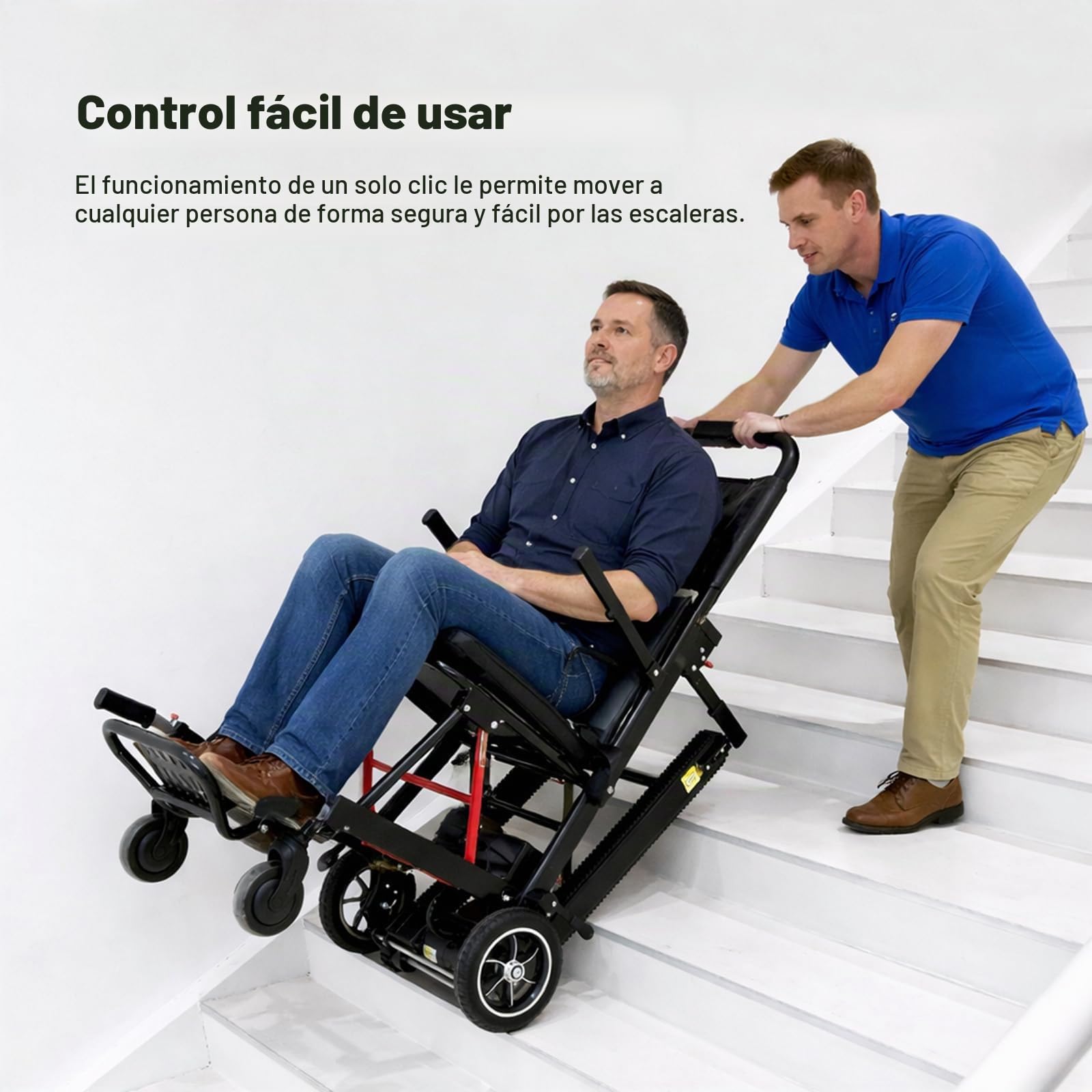 Saliscale Eléctrico Plegable 33kg, Batería 24V 13Ah, Carga 165kg, Para Interior Y Exterior, Para Ancianos Y Discapacitados
