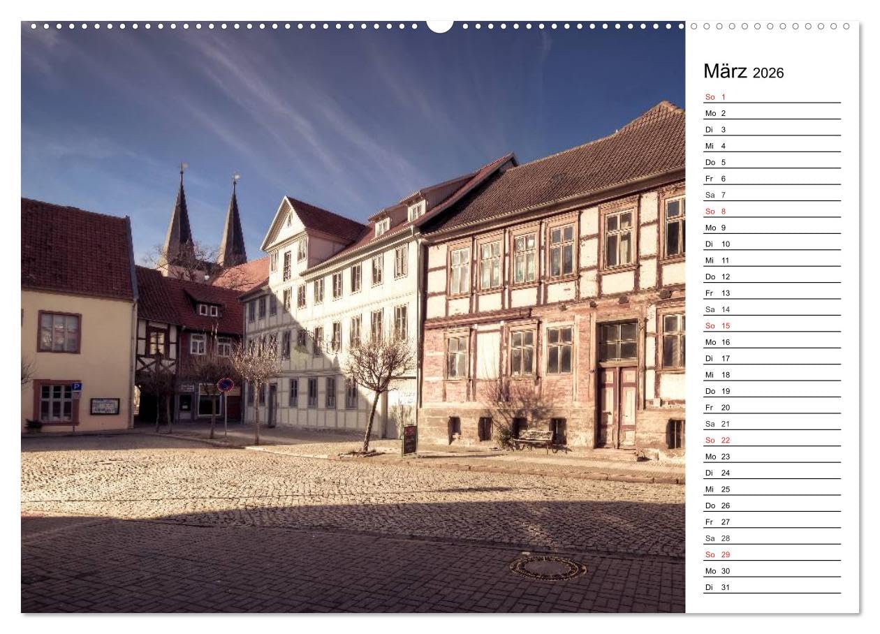 Fachwerkhäuser im Harz (Wandkalender 2026 DIN A2 quer), CALVENDO Monatskalender: Fachwerkhäuser aus dem Harz. Gestaltet wie aus einer anderen Zeit. (CALVENDO Orte)