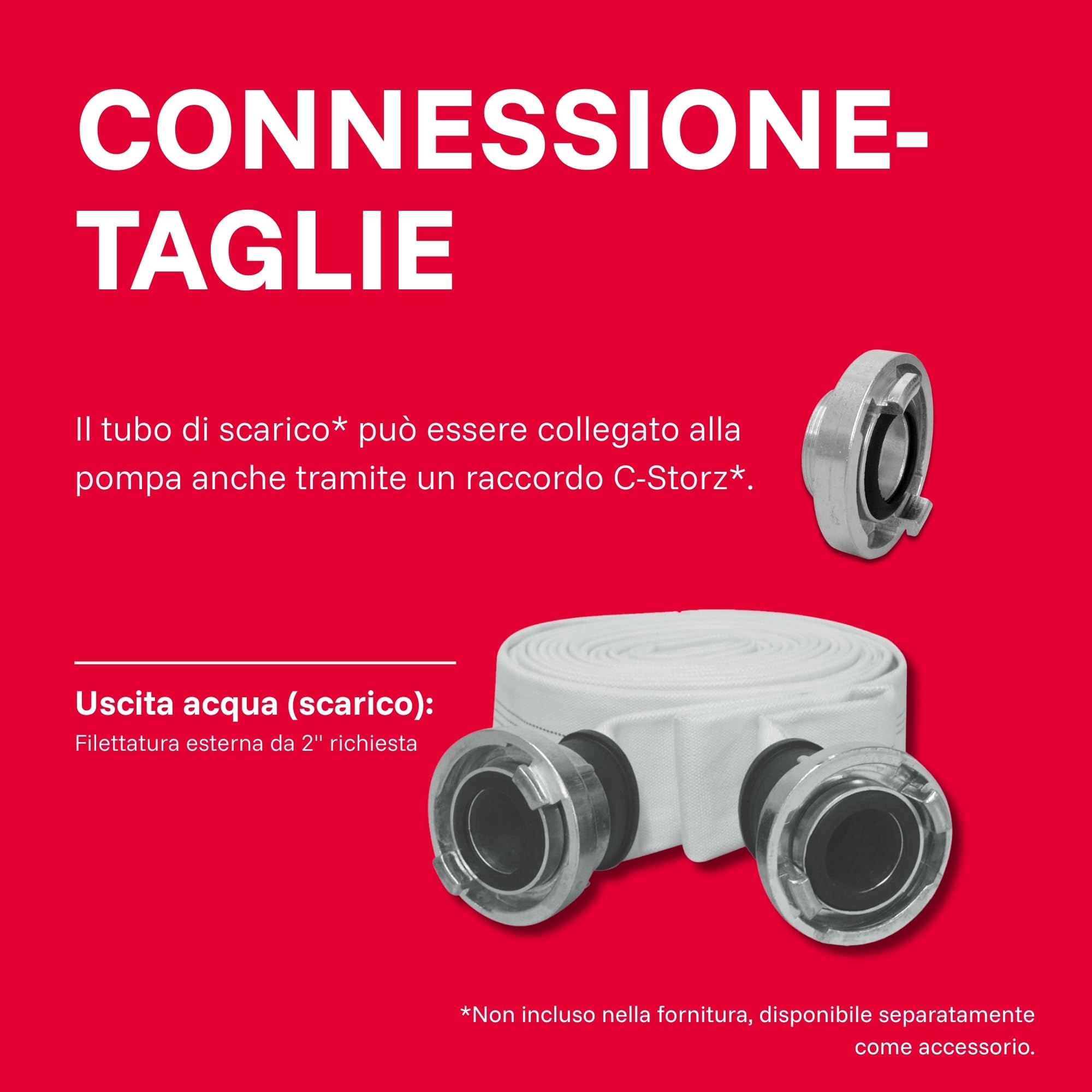 Pompa sommersa professionale per acque sporche T.I.P. - Acciaio inossidabile (portata 42.000 l/h, prevalenza 16 m, pressione 1,6 bar, granulometria 50 mm, acqua di lavaggio) Extrema 700/16-3 IX