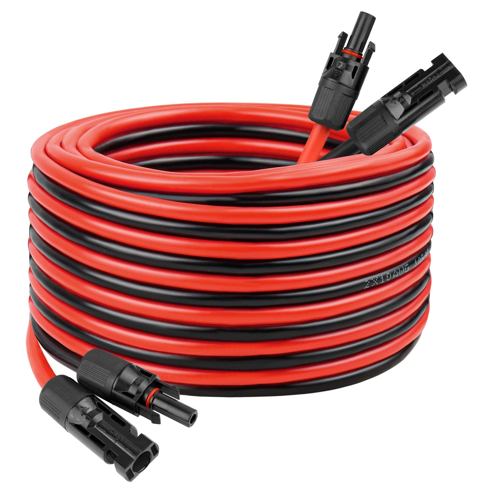 Cable de extensión solar de 10 AWG, 25 pies