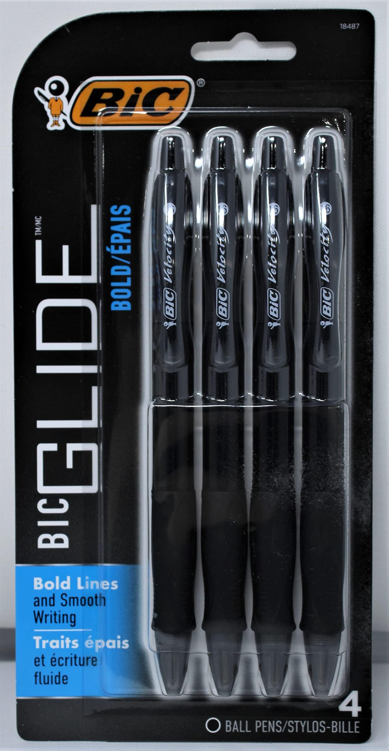 Velocity Bold Retractable Ball Pen, Bold Point (1.6mm), Black, 16-Count…