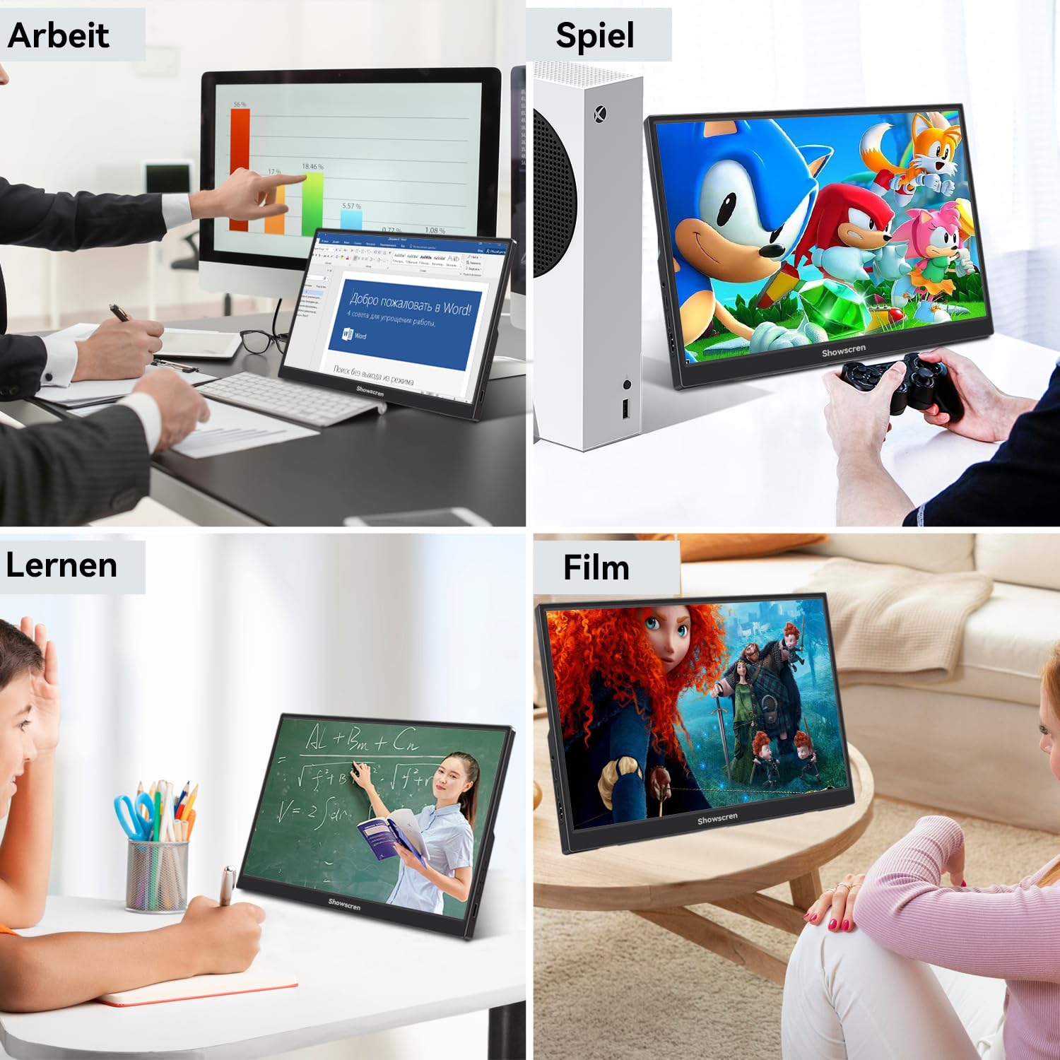 ARZOPA 16,1 100% sRGB draagbare monitor, 1920×1080 FHD IPS draagbare